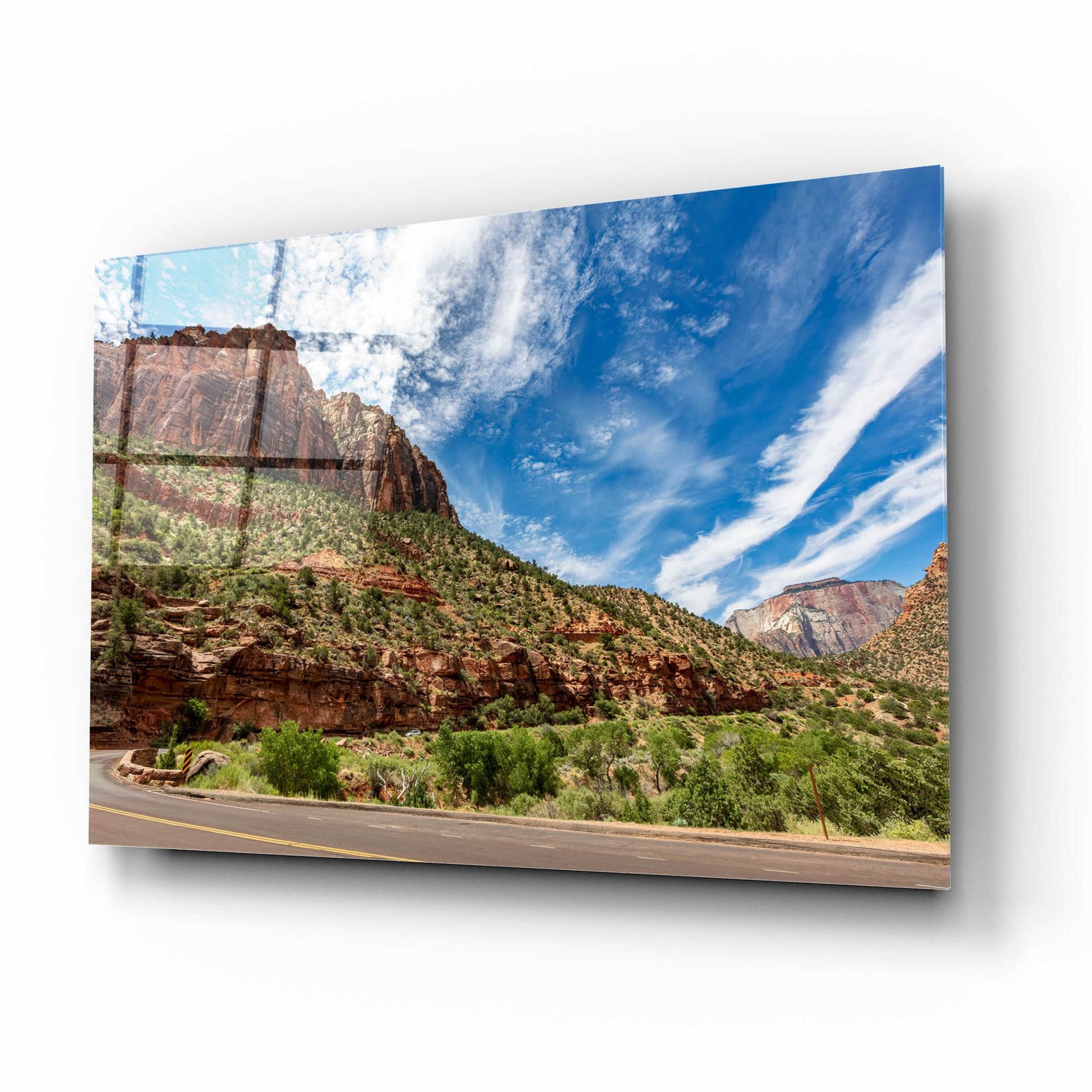 Epic Art 'Utah - Zion' by Epic Portfolio, Acrylic Glass Wall Art,16x12