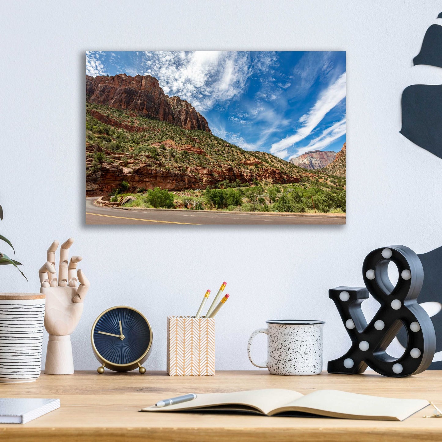 Epic Art 'Utah - Zion' by Epic Portfolio, Acrylic Glass Wall Art,16x12