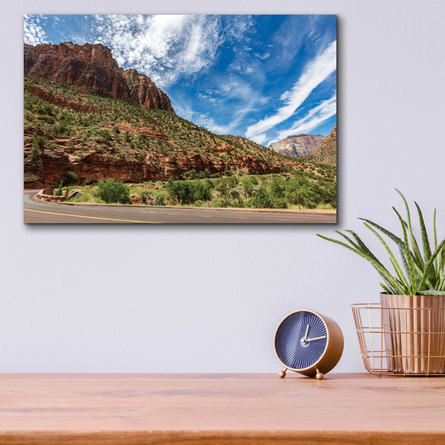 Epic Art 'Utah - Zion' by Epic Portfolio, Acrylic Glass Wall Art,16x12