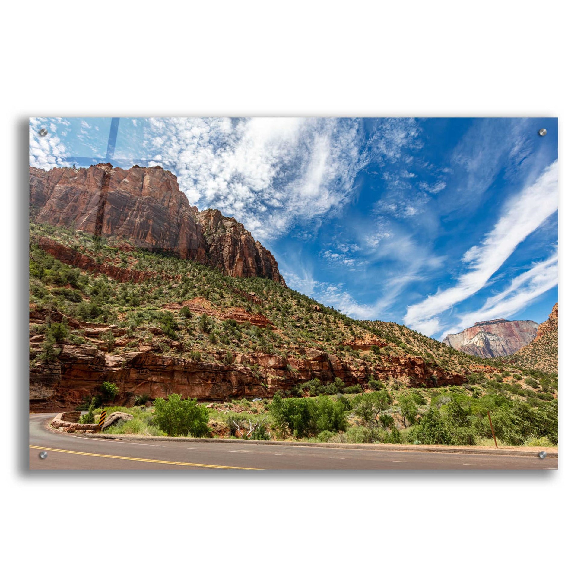 Epic Art 'Utah - Zion' by Epic Portfolio, Acrylic Glass Wall Art,36x24