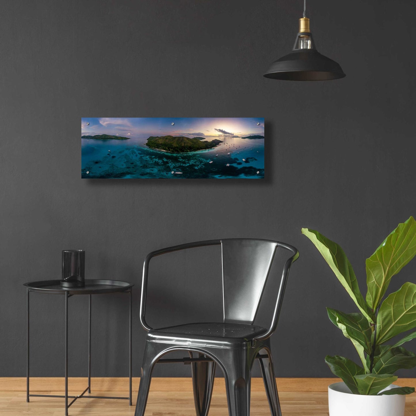 Epic Art 'Curieuse Island Seychelles Pano' by Epic Portfolio, Acrylic Glass Wall Art,36x12