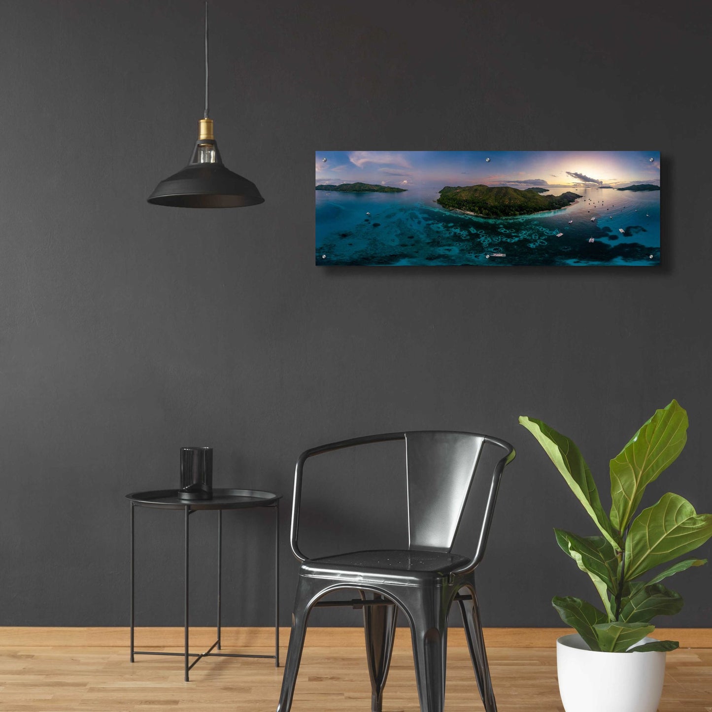 Epic Art 'Curieuse Island Seychelles Pano' by Epic Portfolio, Acrylic Glass Wall Art,48x16