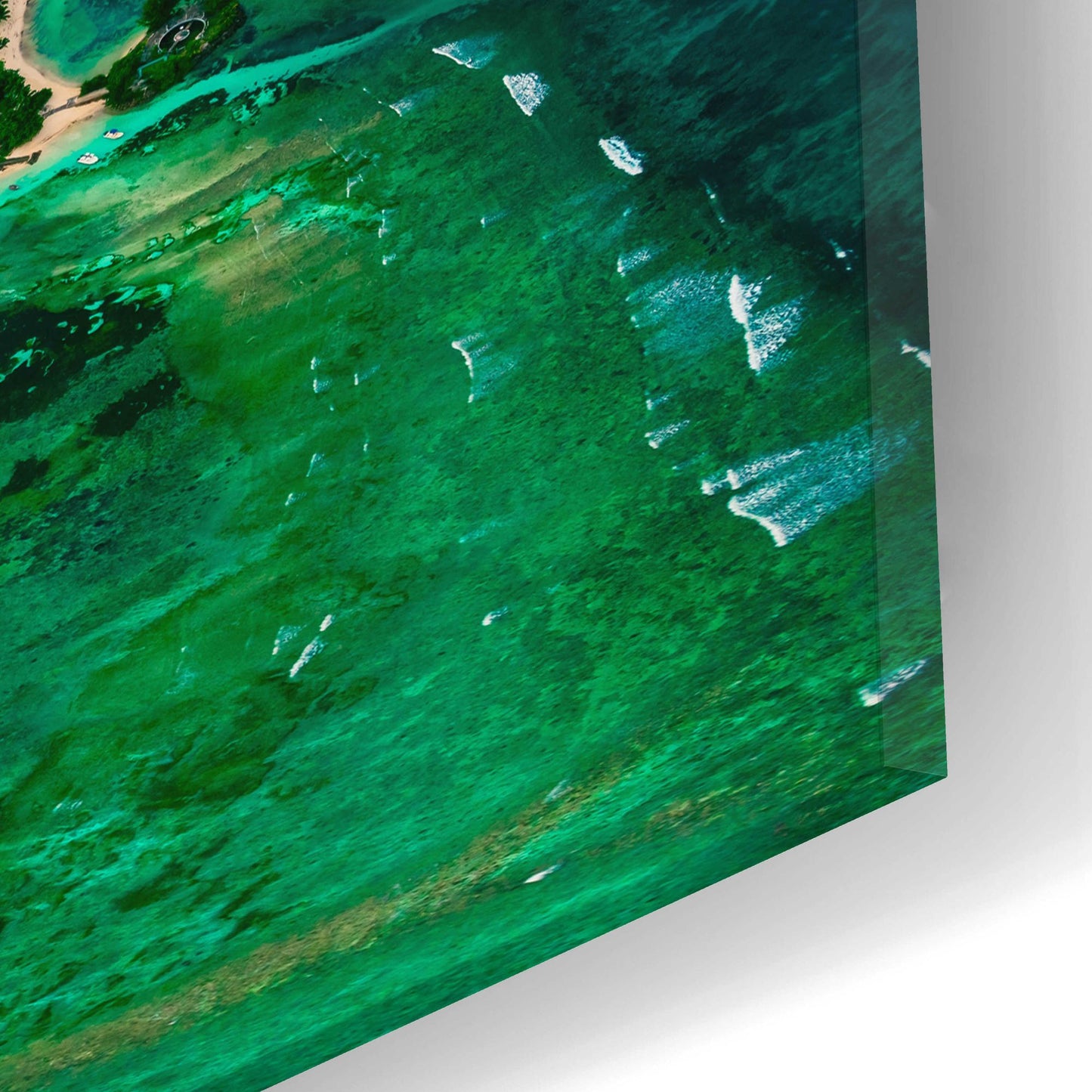 Epic Art 'La Digue 3' by Epic Portfolio, Acrylic Glass Wall Art,24x12