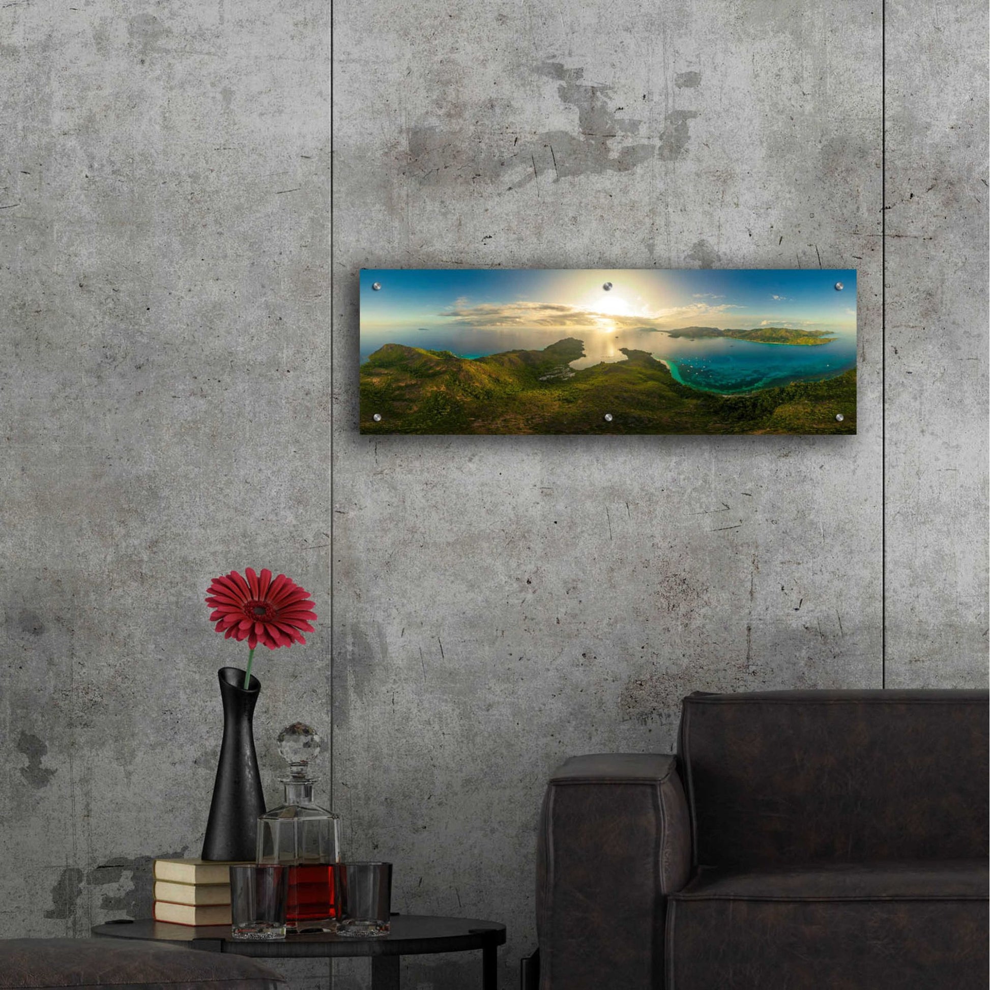 Epic Art 'Seychelles - Inside Curios Island' by Epic Portfolio, Acrylic Glass Wall Art,36x12