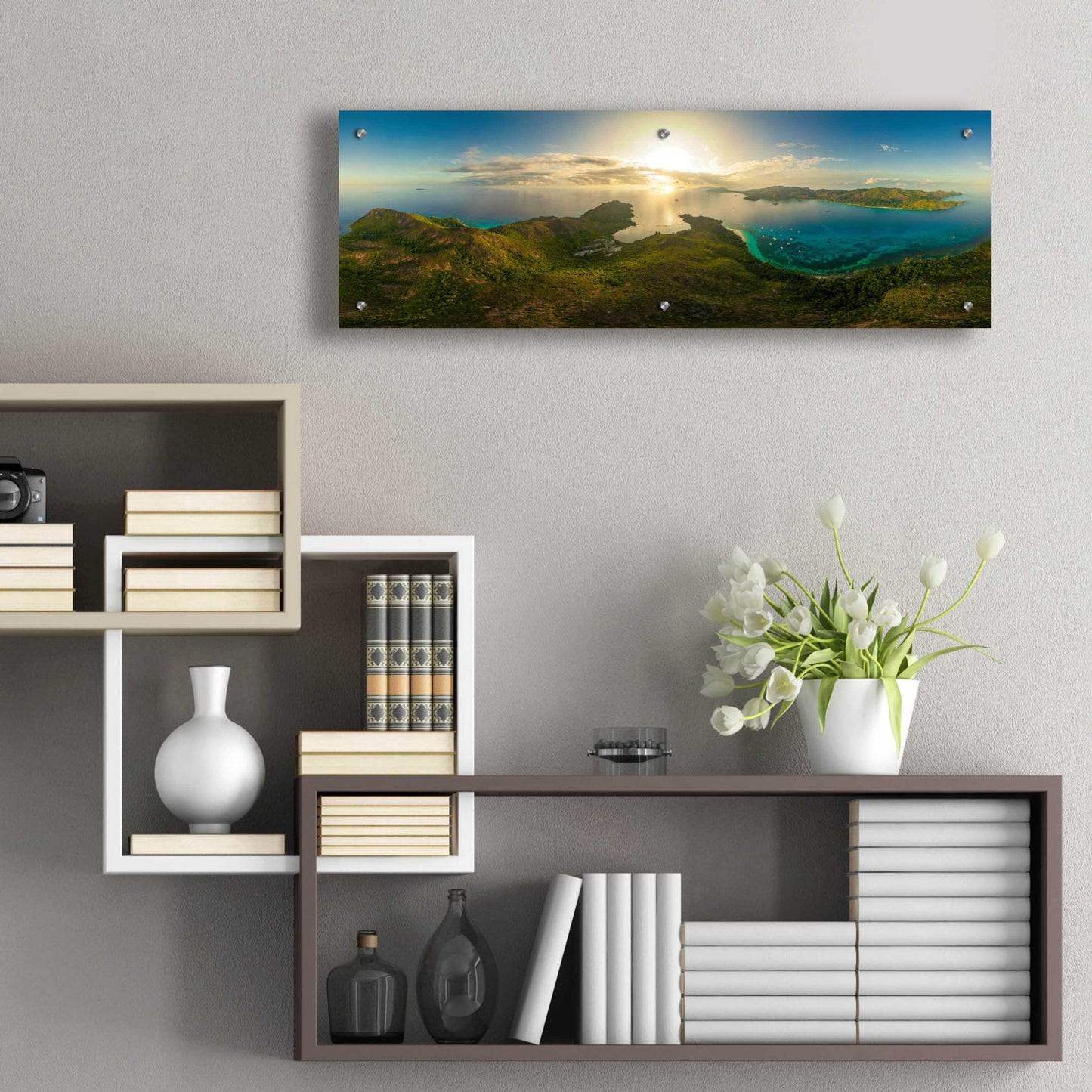 Epic Art 'Seychelles - Inside Curios Island' by Epic Portfolio, Acrylic Glass Wall Art,36x12