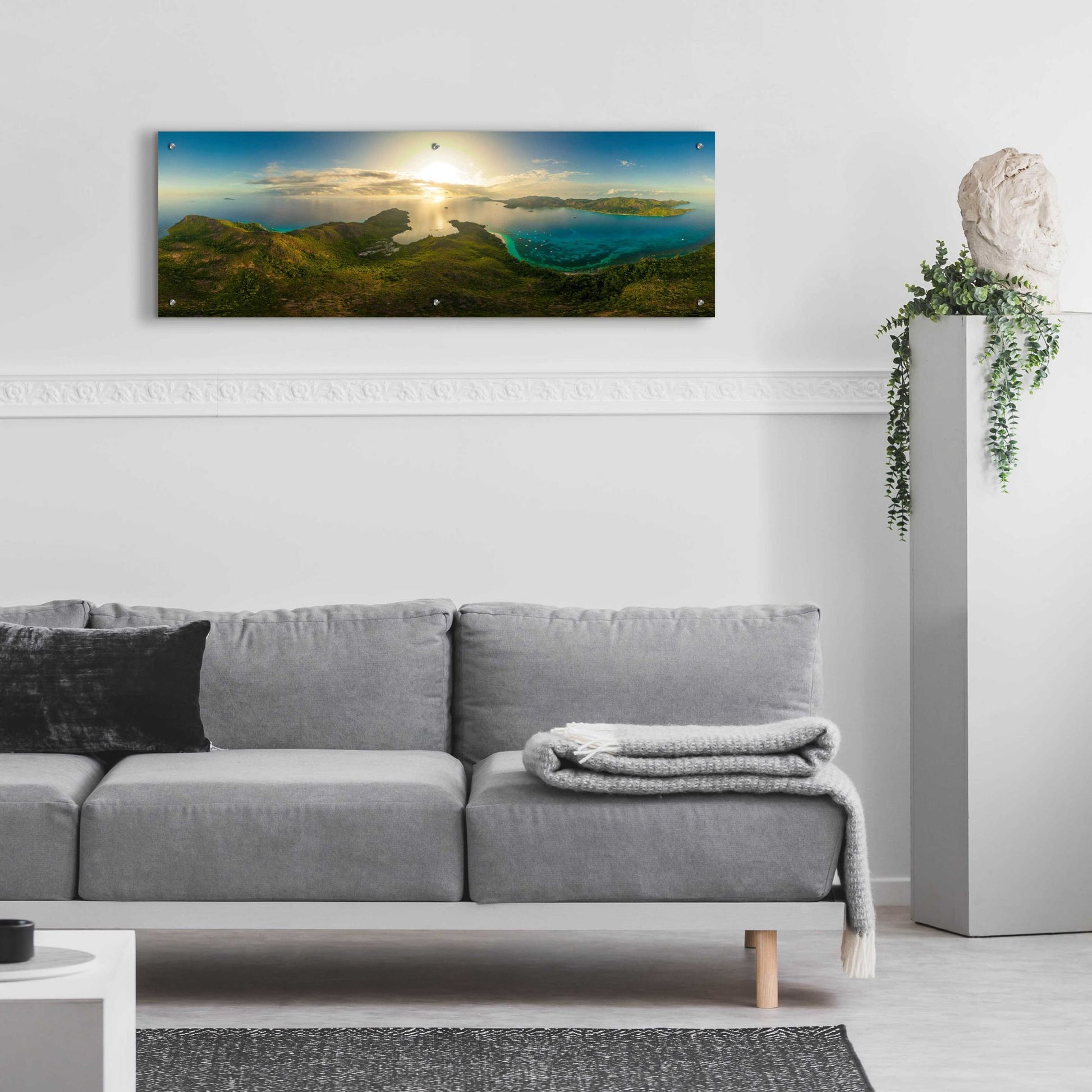 Epic Art 'Seychelles - Inside Curios Island' by Epic Portfolio, Acrylic Glass Wall Art,48x16