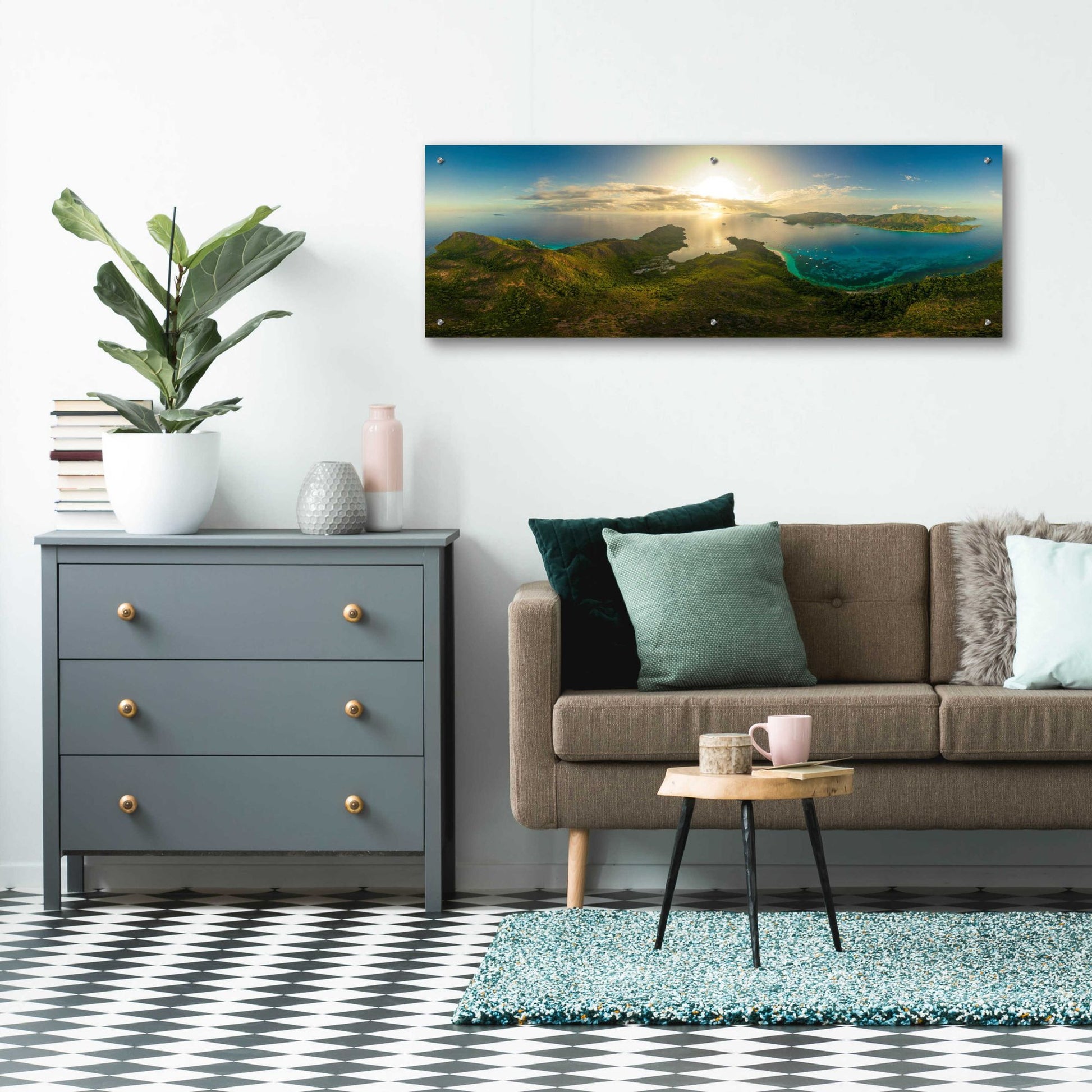 Epic Art 'Seychelles - Inside Curios Island' by Epic Portfolio, Acrylic Glass Wall Art,48x16