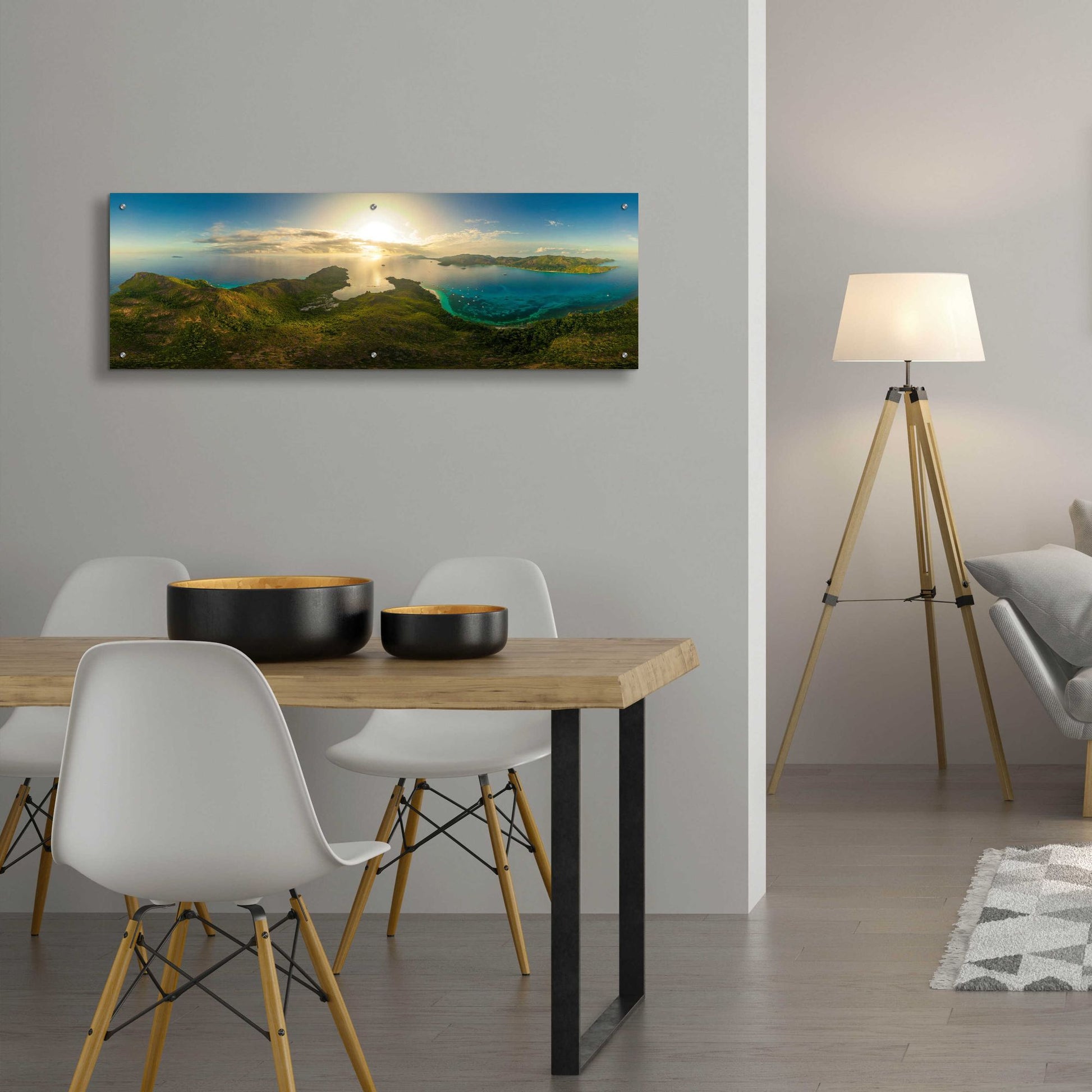 Epic Art 'Seychelles - Inside Curios Island' by Epic Portfolio, Acrylic Glass Wall Art,48x16