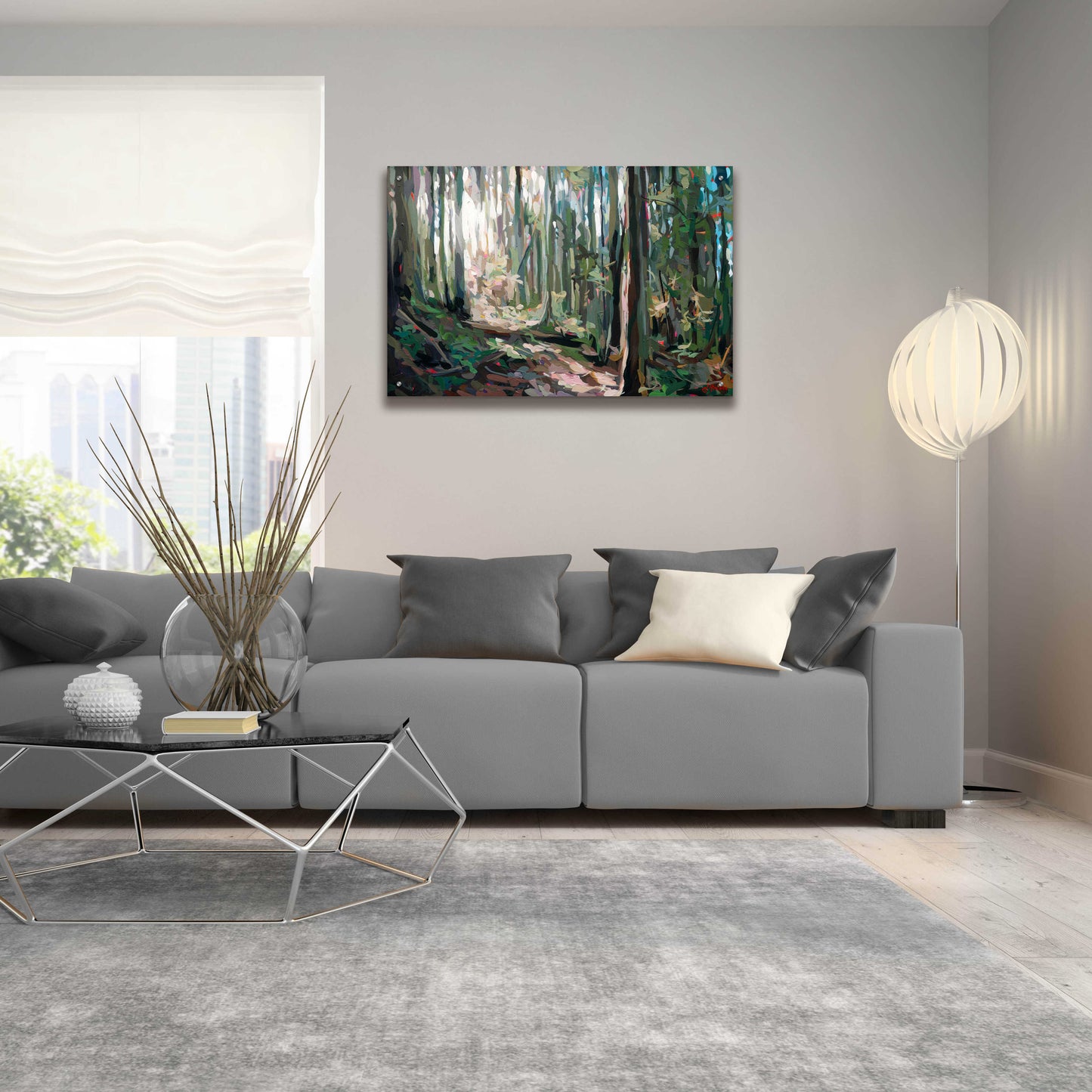 Epic Art 'Forest Light' by Joanne Hastie, Acrylic Glass Wall Art,36x24