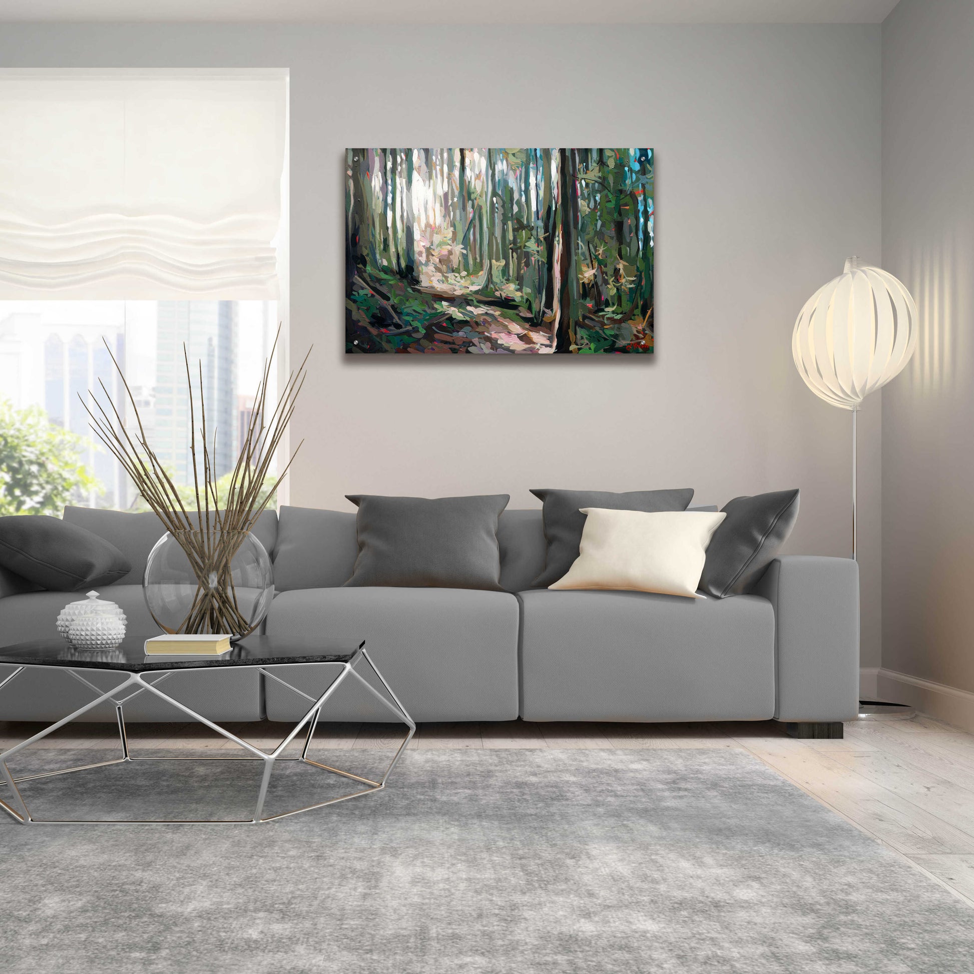 Epic Art 'Forest Light' by Joanne Hastie, Acrylic Glass Wall Art,36x24