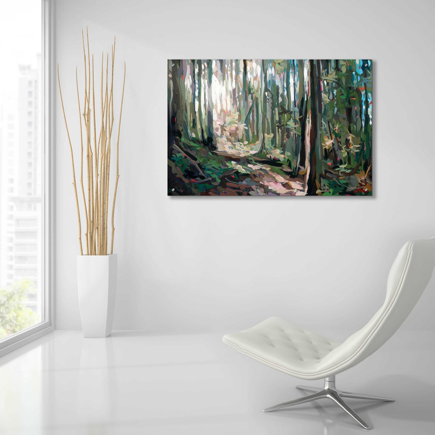 Epic Art 'Forest Light' by Joanne Hastie, Acrylic Glass Wall Art,36x24