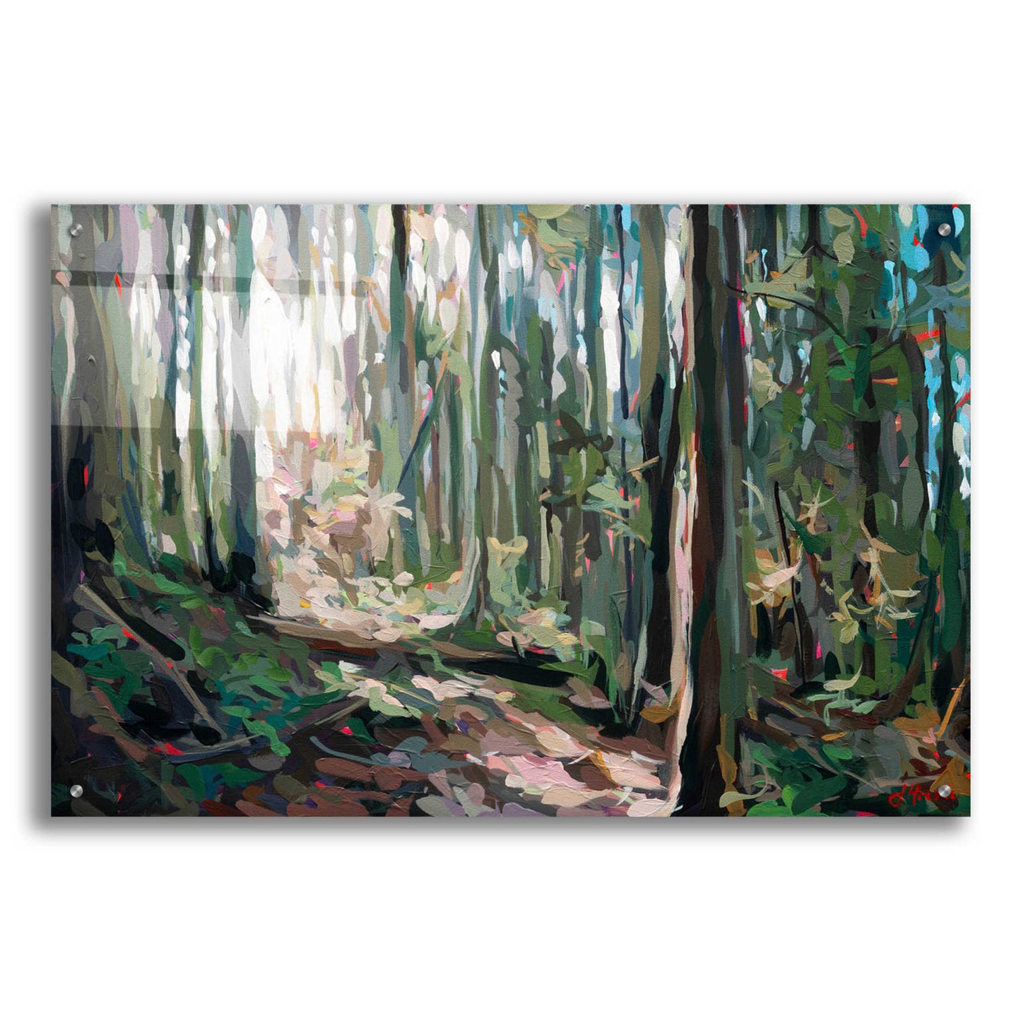 Epic Art 'Forest Light' by Joanne Hastie, Acrylic Glass Wall Art,36x24