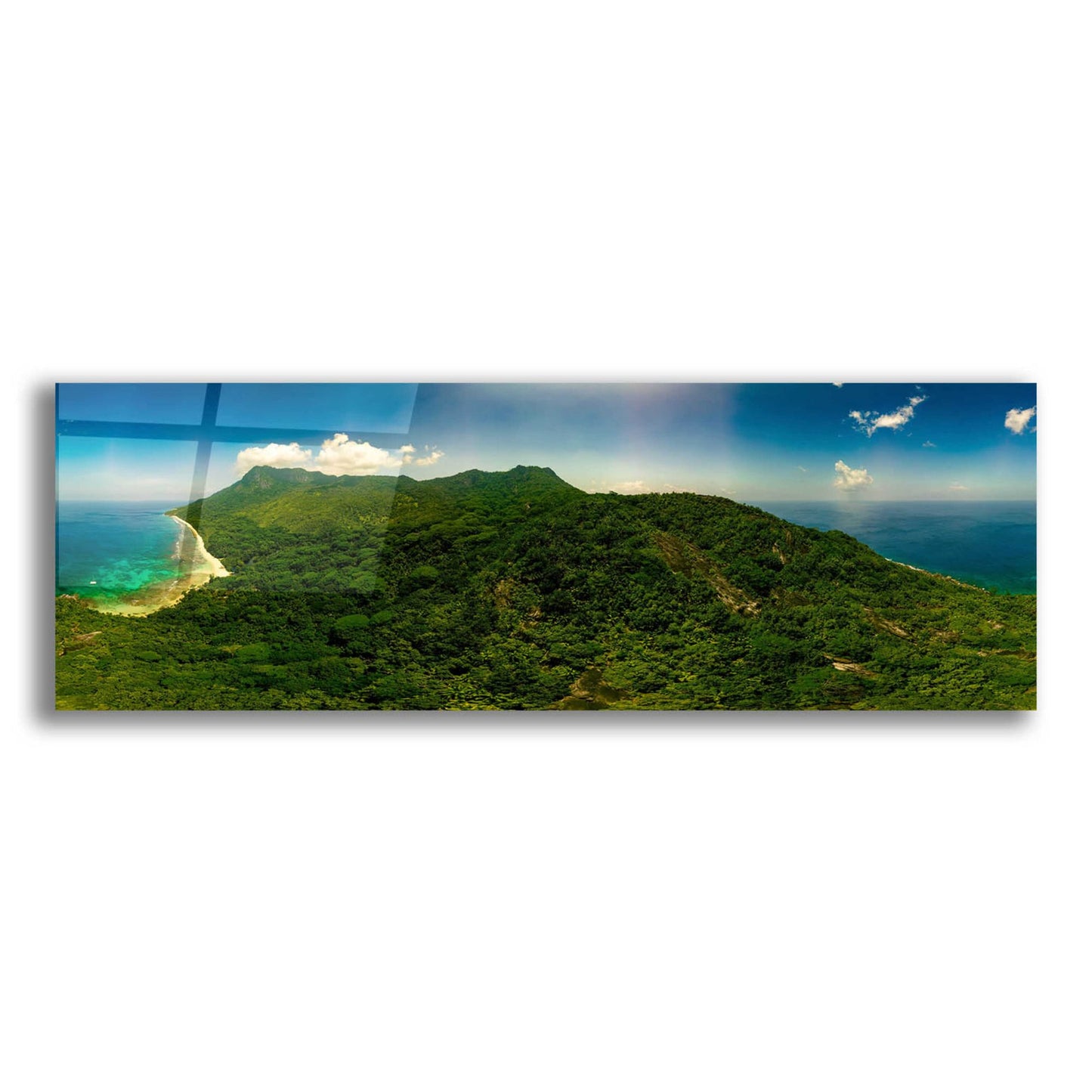 Epic Art 'Seychelles -Inside Siloutte Island ' by Epic Portfolio, Acrylic Glass Wall Art