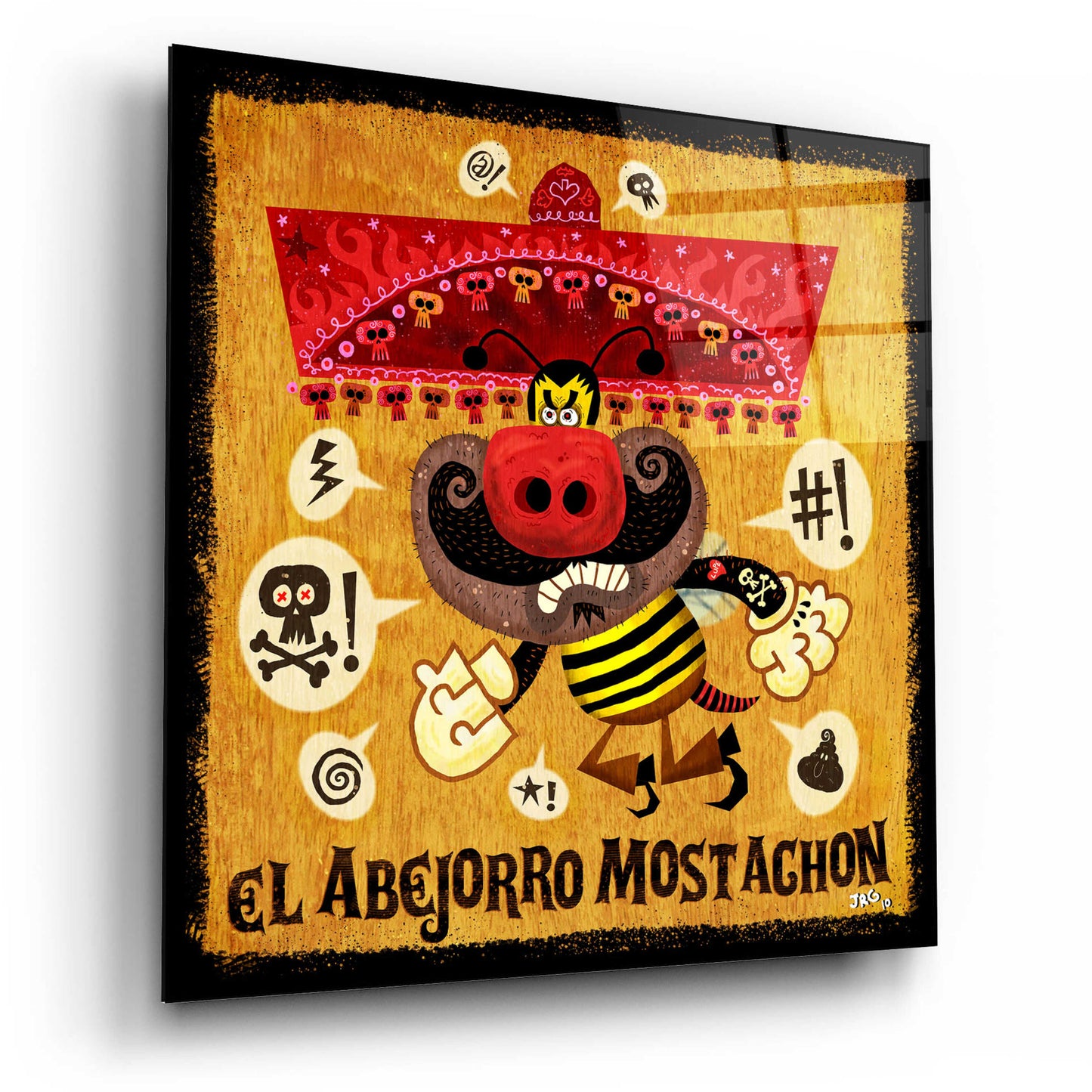 Epic Art 'Abejorro Mostachon' by Jorge R. Gutierrez,12x12