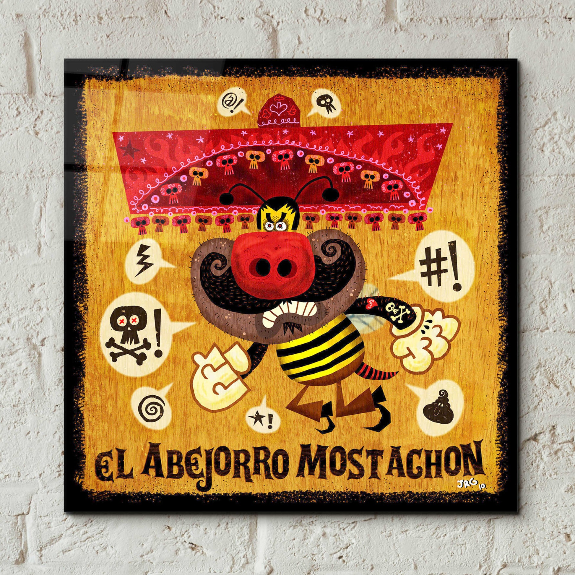 Epic Art 'Abejorro Mostachon' by Jorge R. Gutierrez,12x12