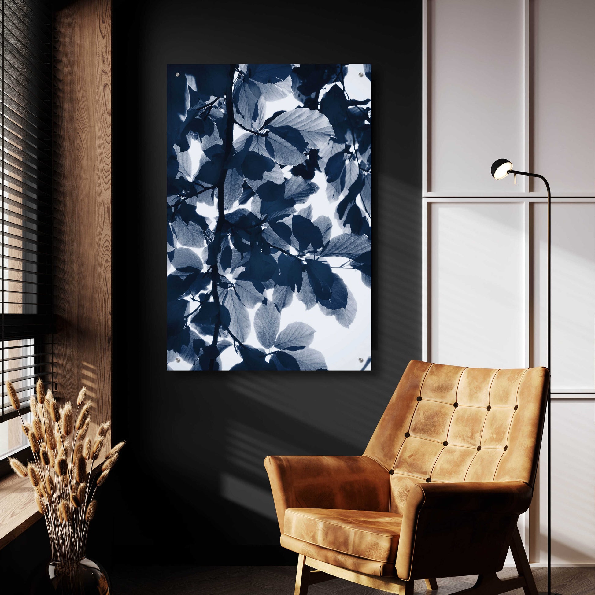 Epic Art 'Indigo Leaves' by Lexie Greer,24x36