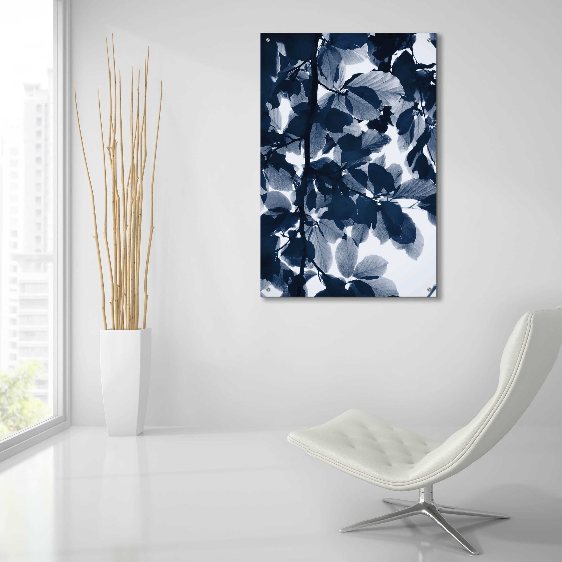 Epic Art 'Indigo Leaves' by Lexie Greer,24x36