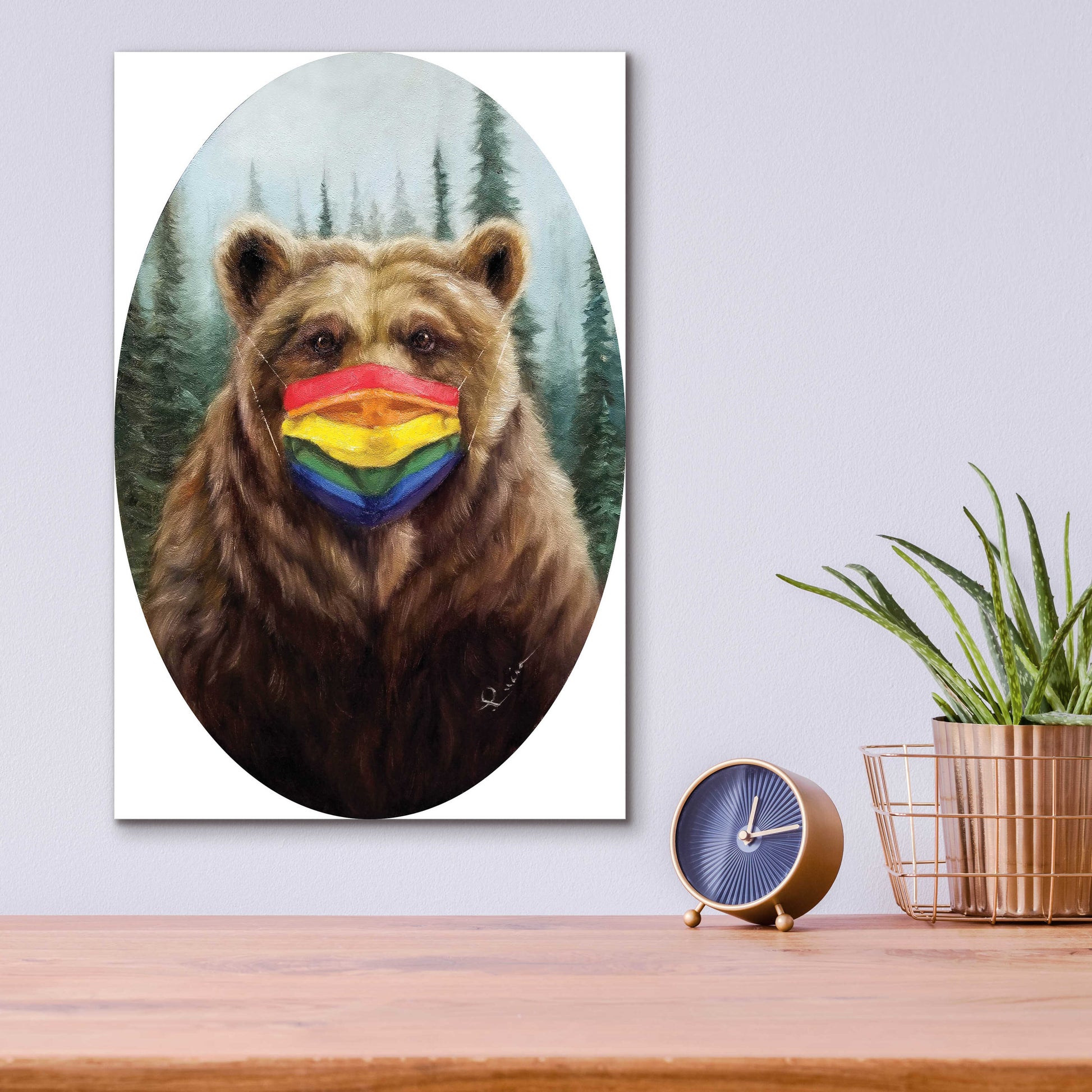 Epic Art 'Bear Pride' by Lucia Heffernan,12x16