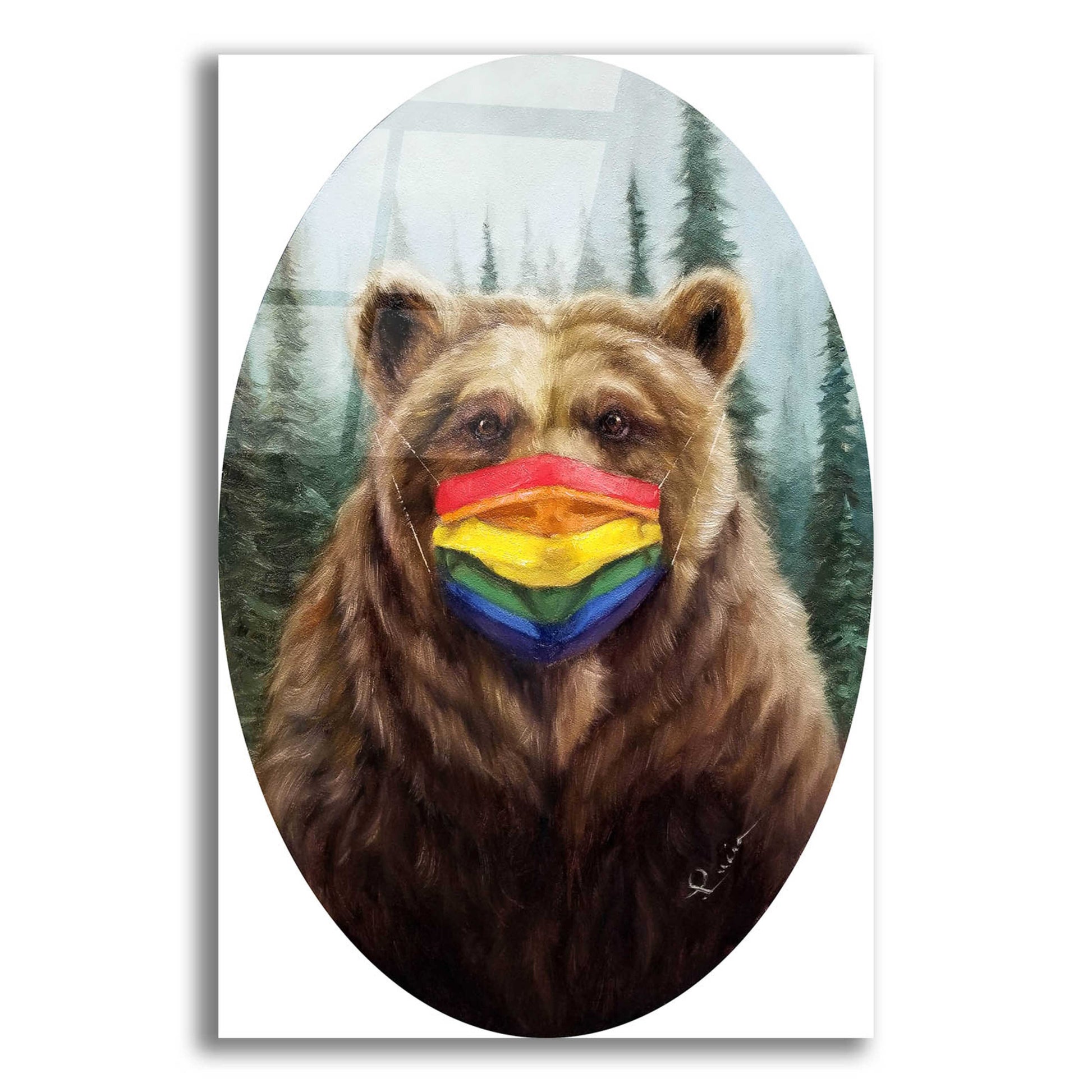 Epic Art 'Bear Pride' by Lucia Heffernan,12x16