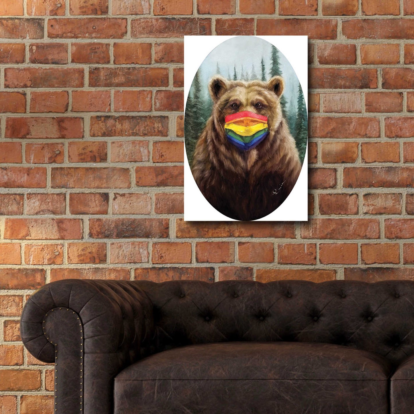 Epic Art 'Bear Pride' by Lucia Heffernan,16x24