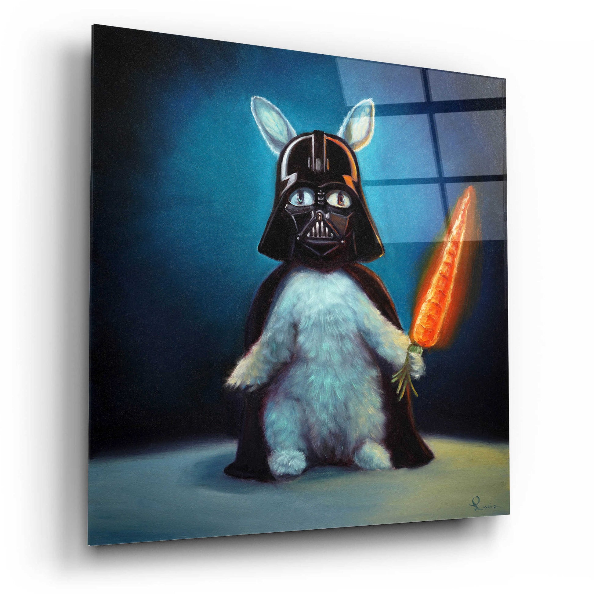 Epic Art 'Bunny Vader' by Lucia Heffernan,12x12