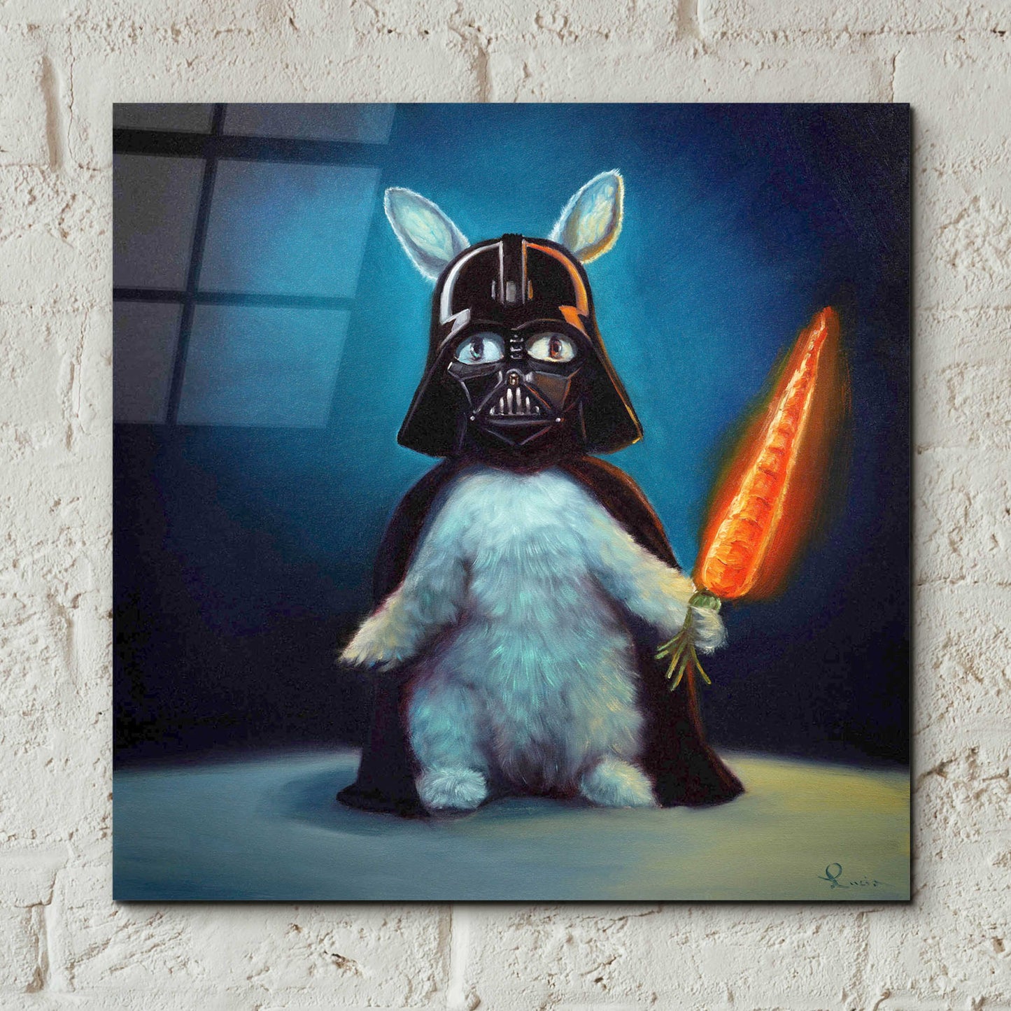 Epic Art 'Bunny Vader' by Lucia Heffernan,12x12