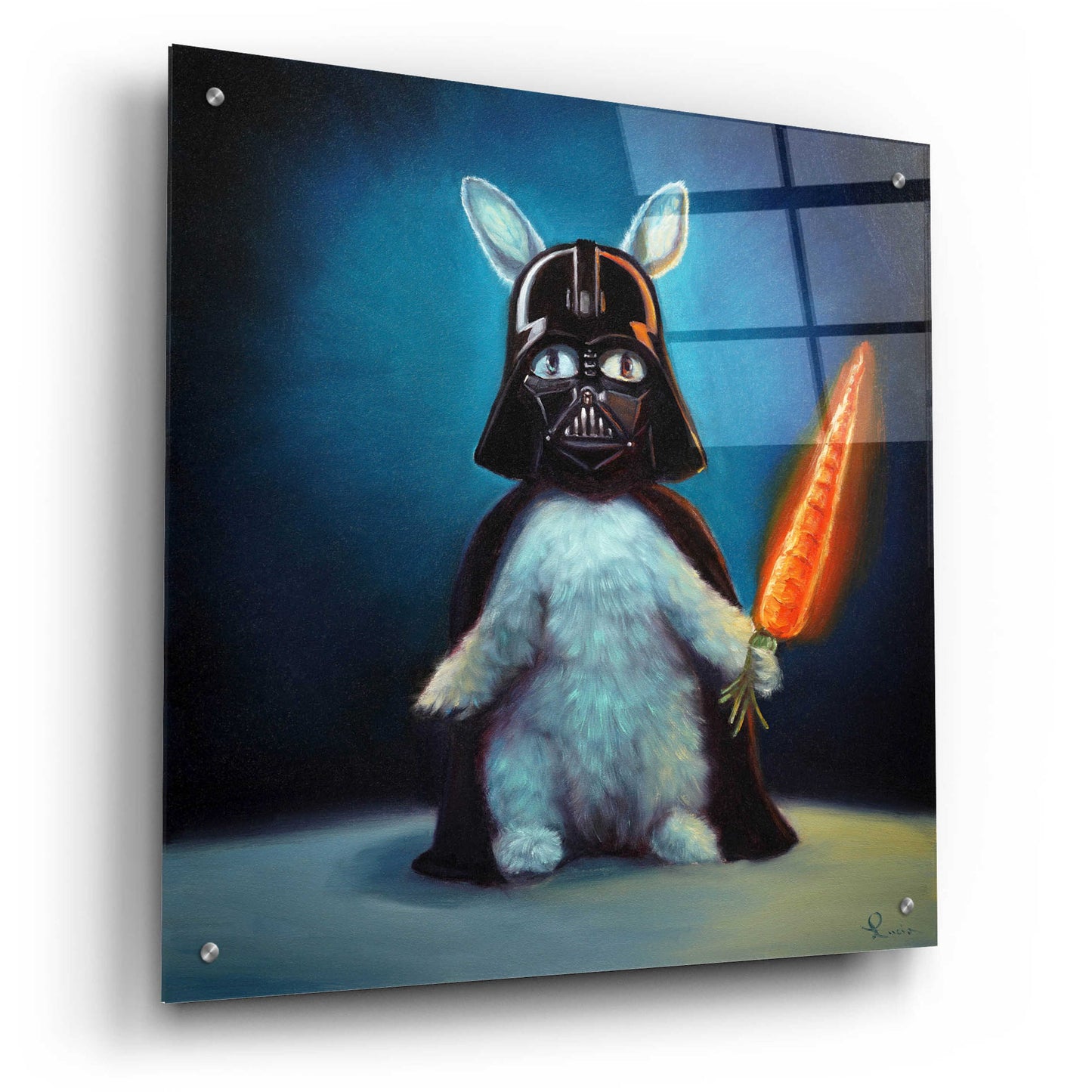 Epic Art 'Bunny Vader' by Lucia Heffernan,24x24