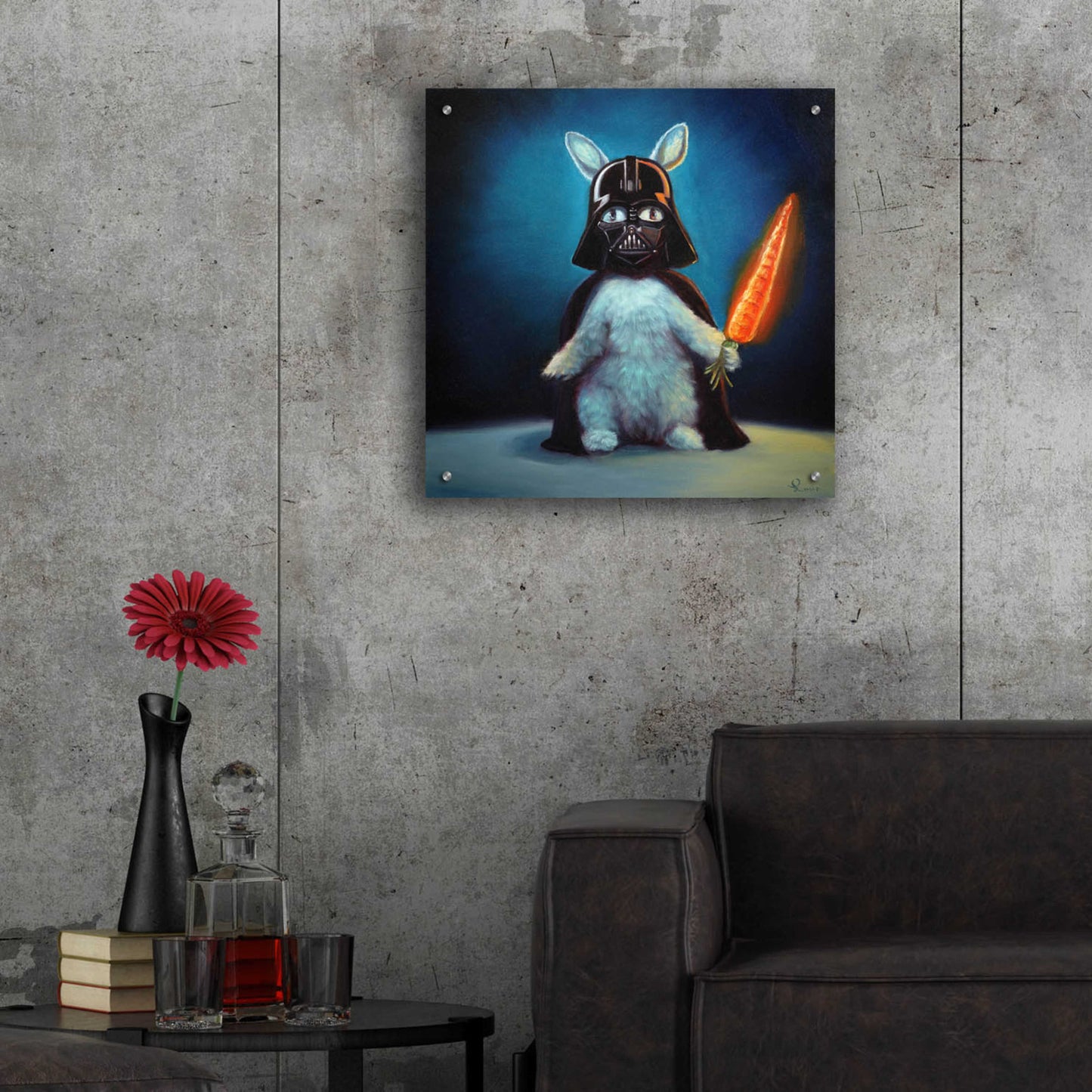 Epic Art 'Bunny Vader' by Lucia Heffernan,24x24