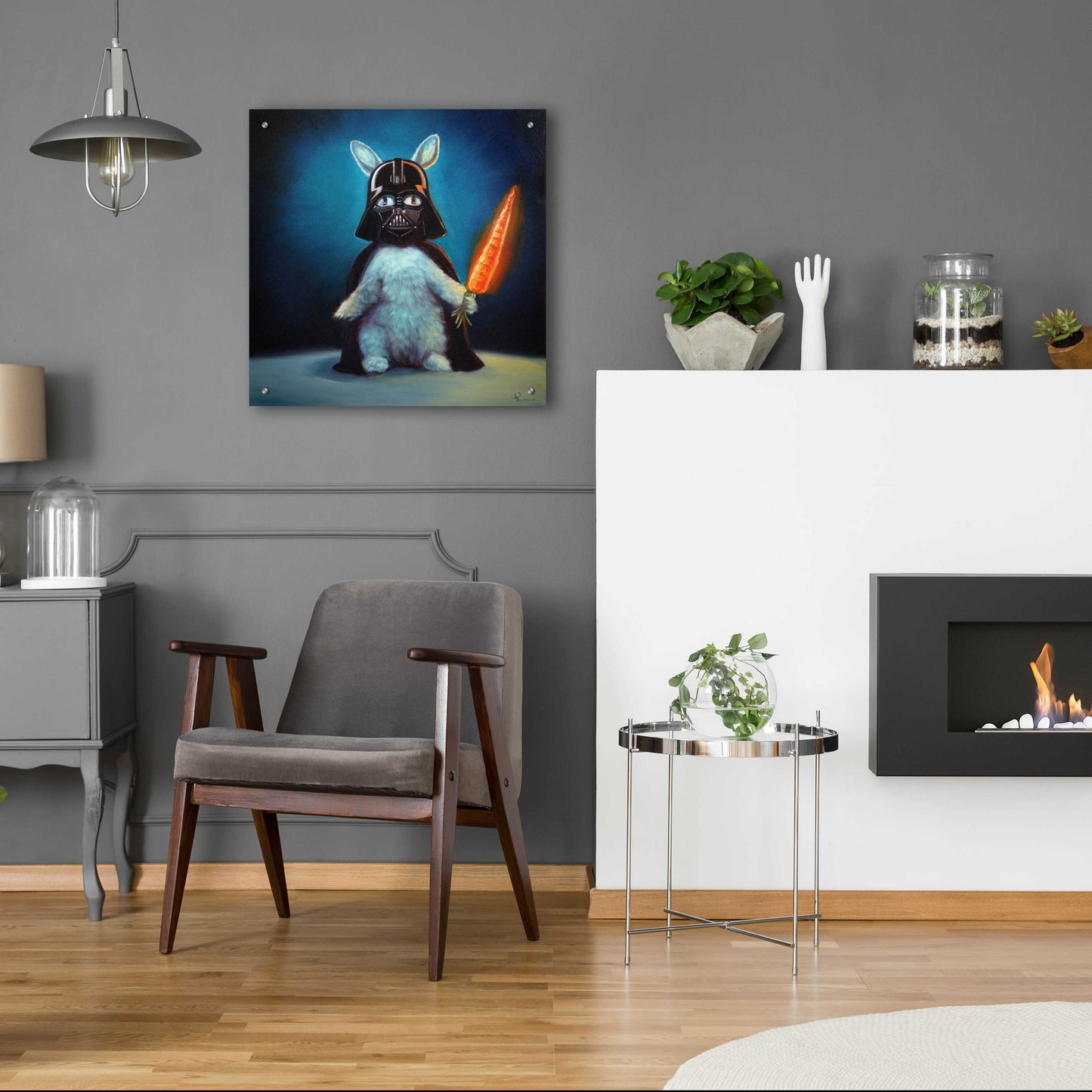 Epic Art 'Bunny Vader' by Lucia Heffernan,24x24