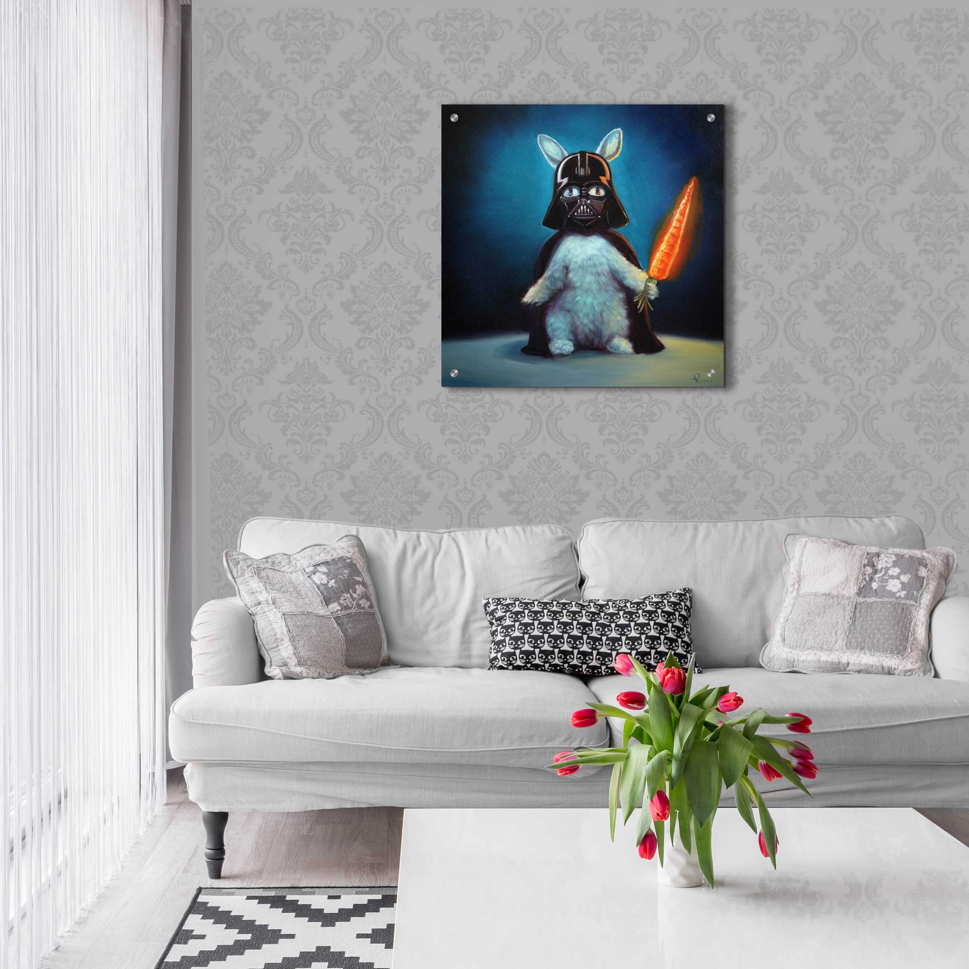 Epic Art 'Bunny Vader' by Lucia Heffernan,24x24