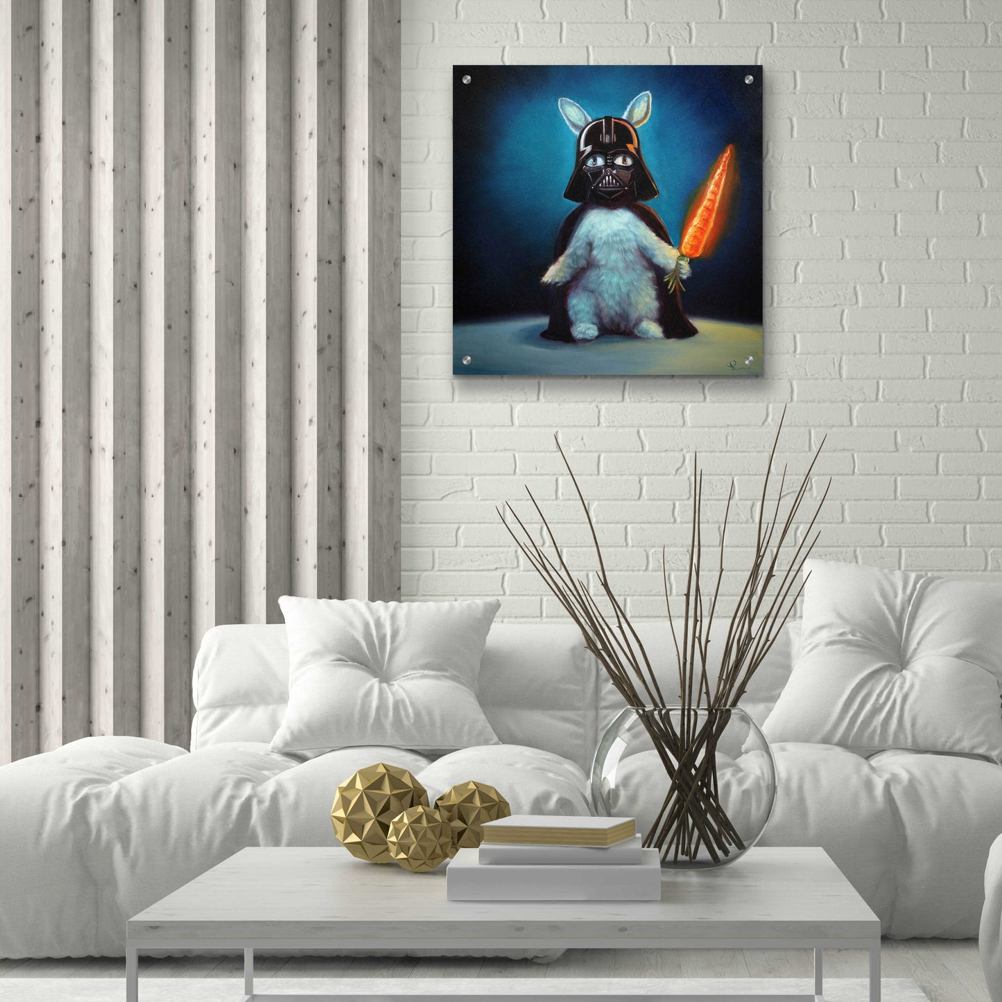 Epic Art 'Bunny Vader' by Lucia Heffernan,24x24