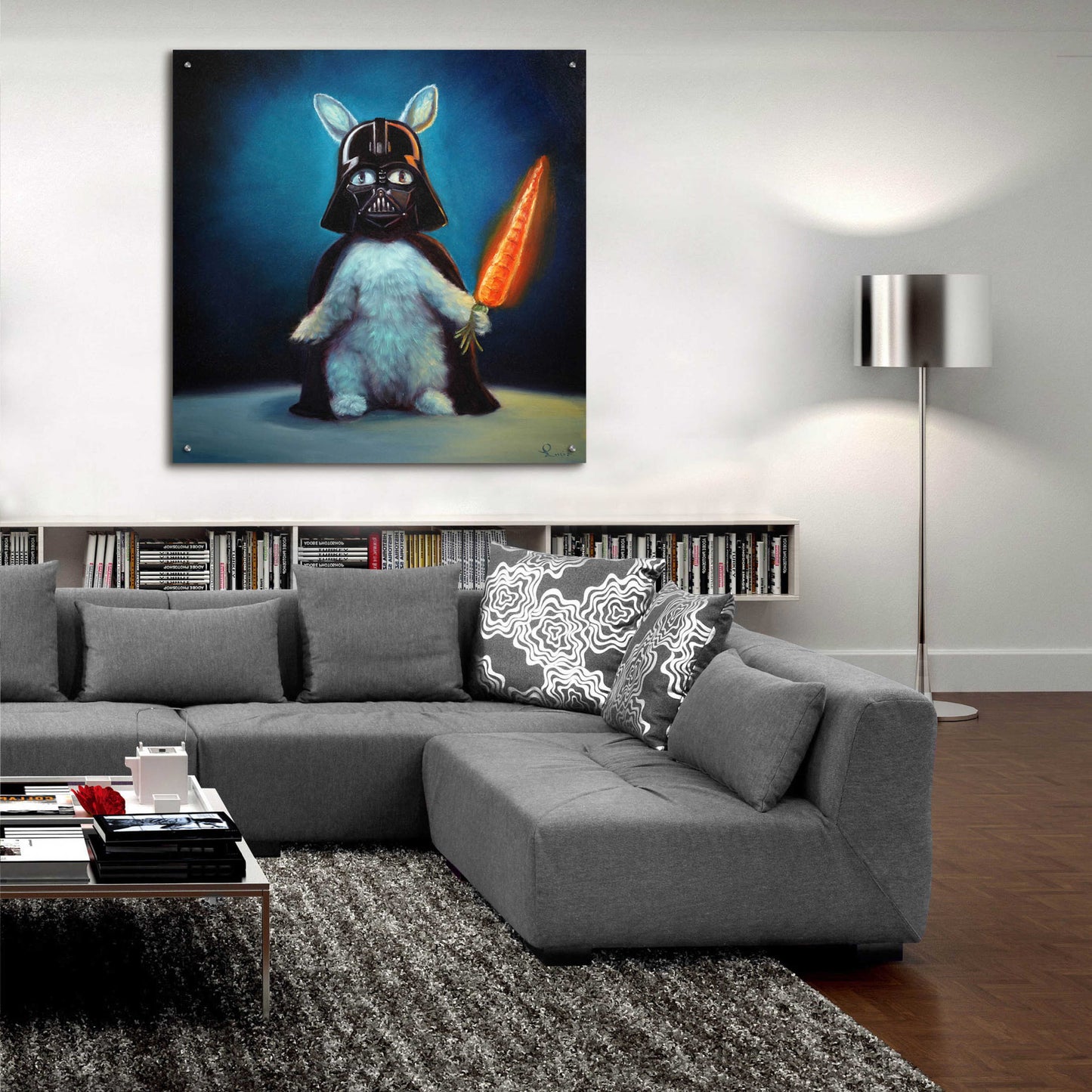 Epic Art 'Bunny Vader' by Lucia Heffernan,36x36