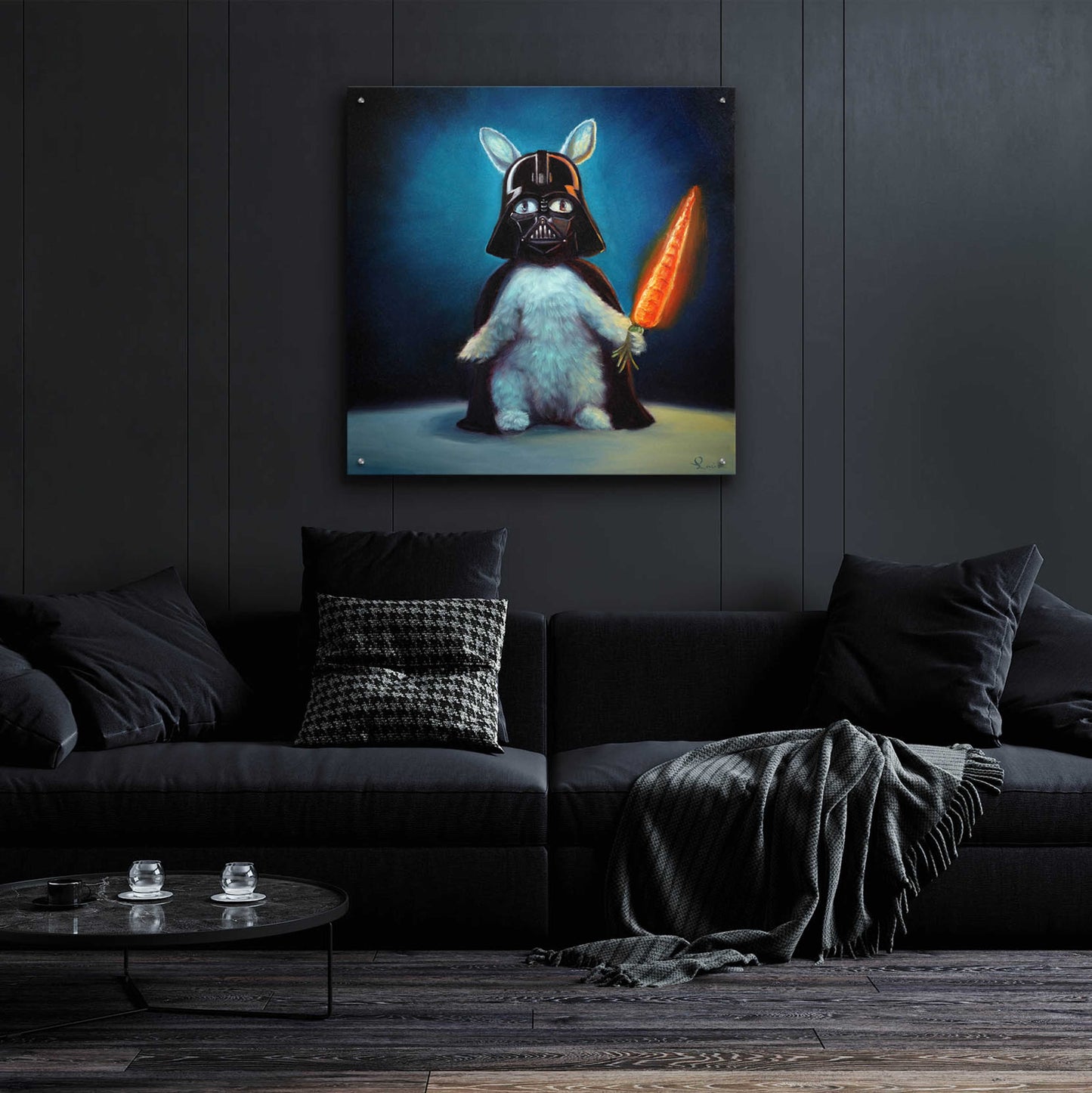 Epic Art 'Bunny Vader' by Lucia Heffernan,36x36