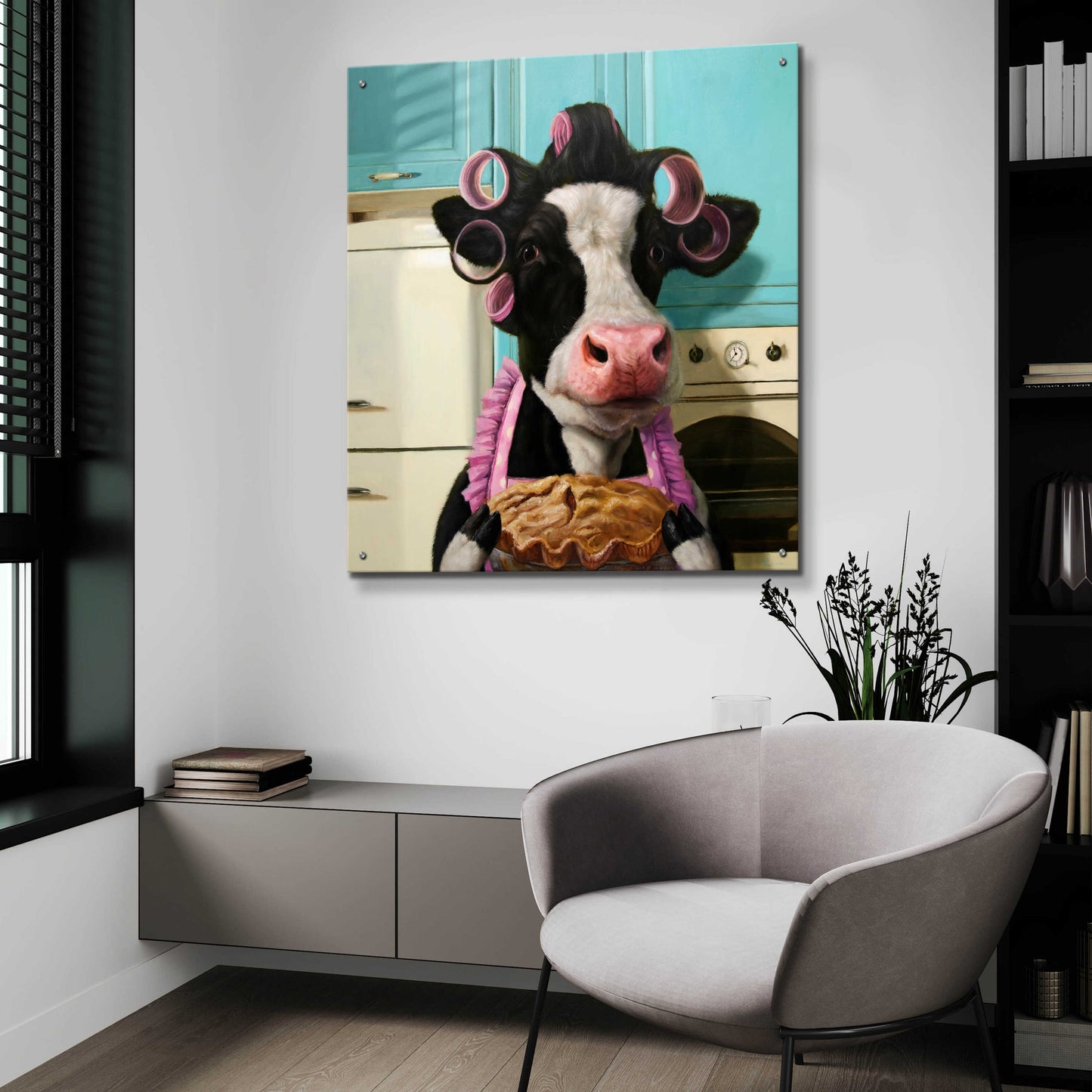 Epic Art 'Cow Pie' by Lucia Heffernan,36x36