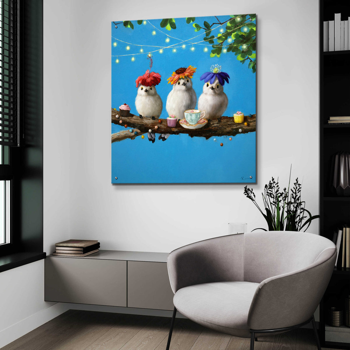 Epic Art 'Garden Party' by Lucia Heffernan,36x36