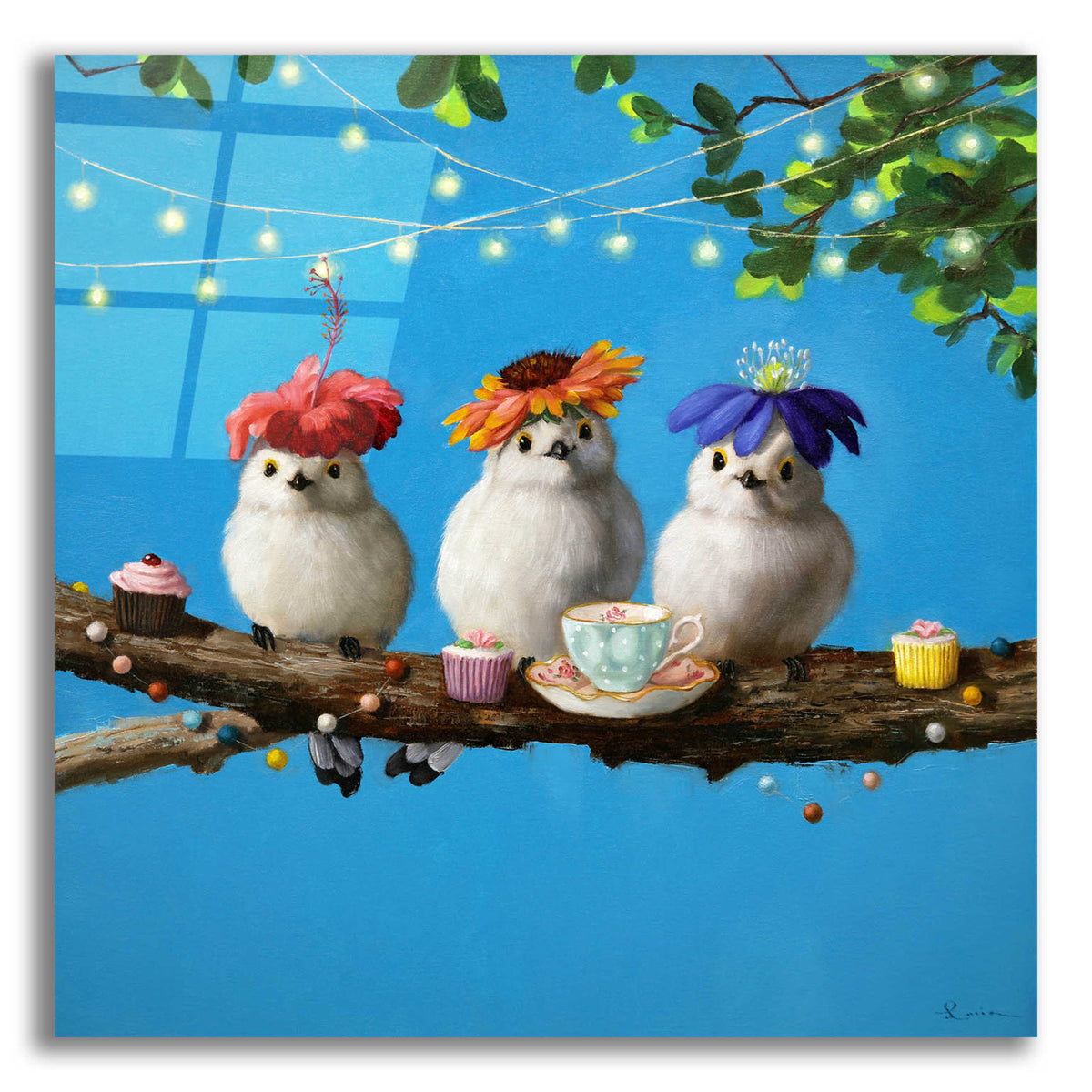 Epic Art 'Garden Party' by Lucia Heffernan