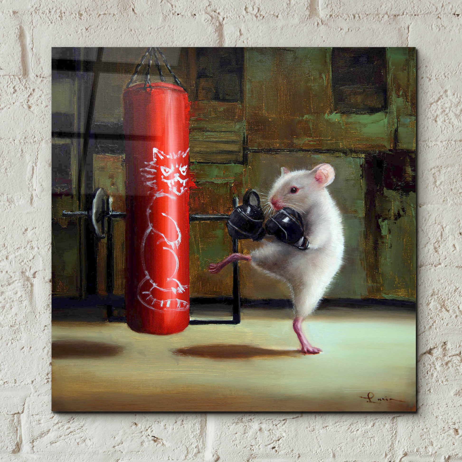 Epic Art 'Gym Rat' by Lucia Heffernan,12x12