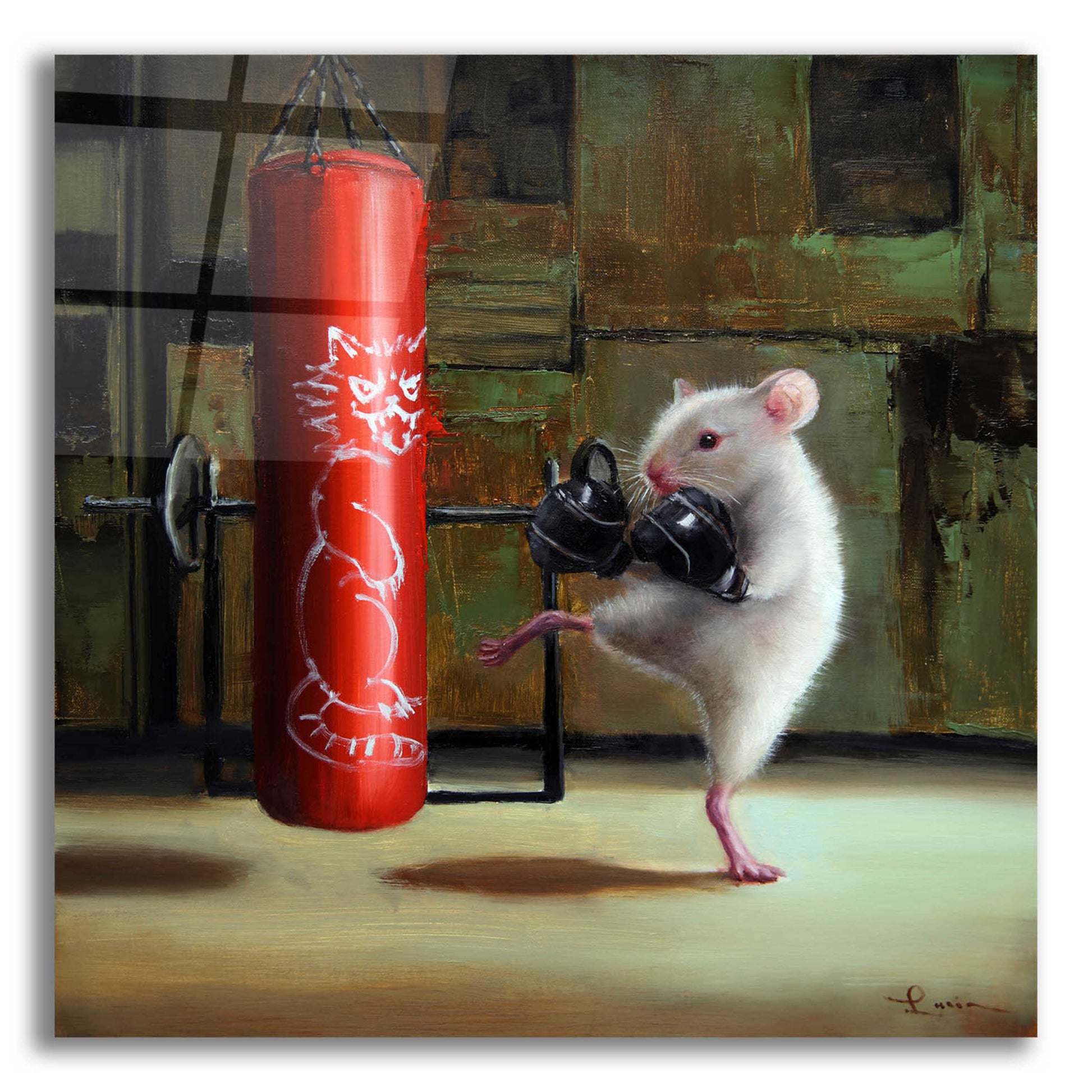 Epic Art 'Gym Rat' by Lucia Heffernan,12x12