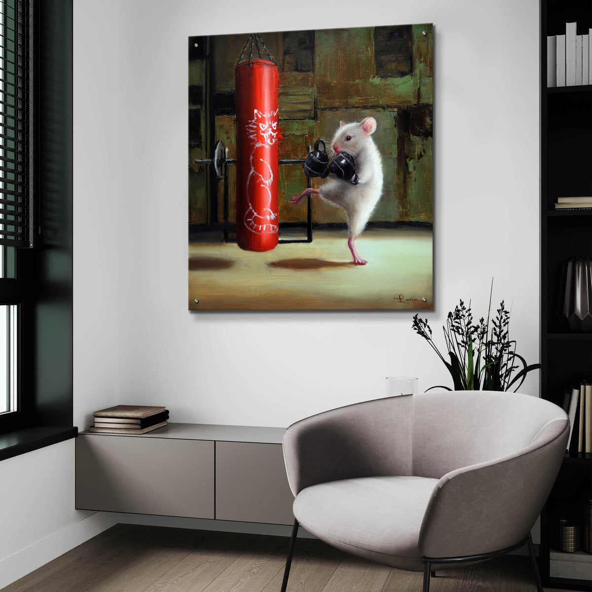 Epic Art 'Gym Rat' by Lucia Heffernan,36x36
