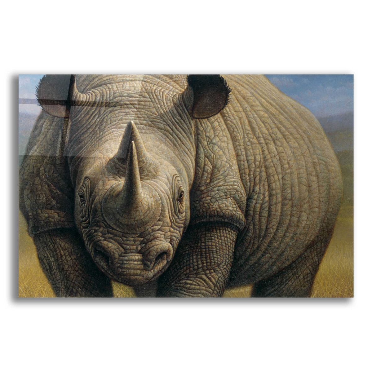 Epic Art 'Rhinos' by Dan Craig, Acrylic Glass Wall Art