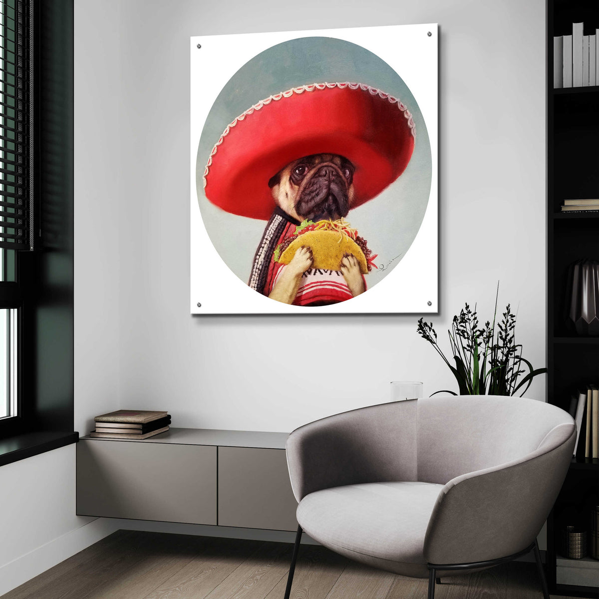 Epic Art 'Mi Taco Mi Amigo' by Lucia Heffernan,36x36