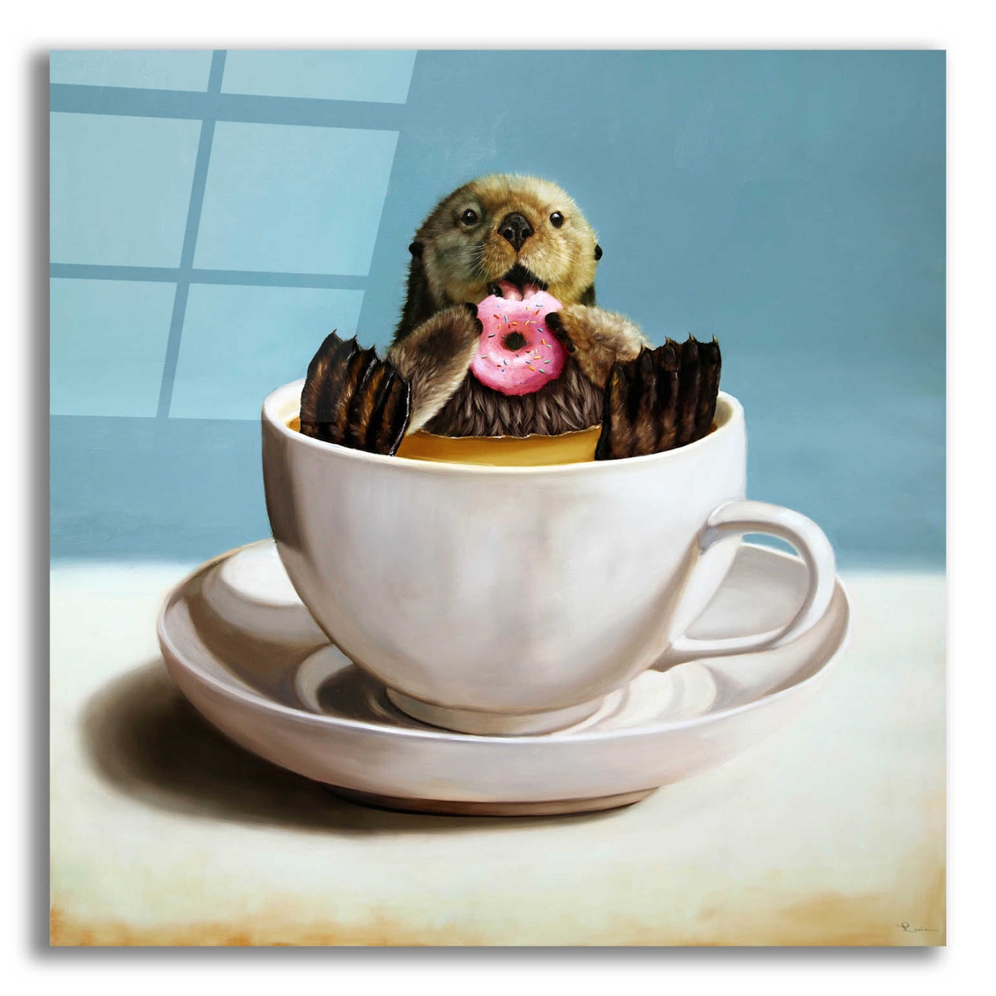 Epic Art 'Otterly Delicious' by Lucia Heffernan,12x12