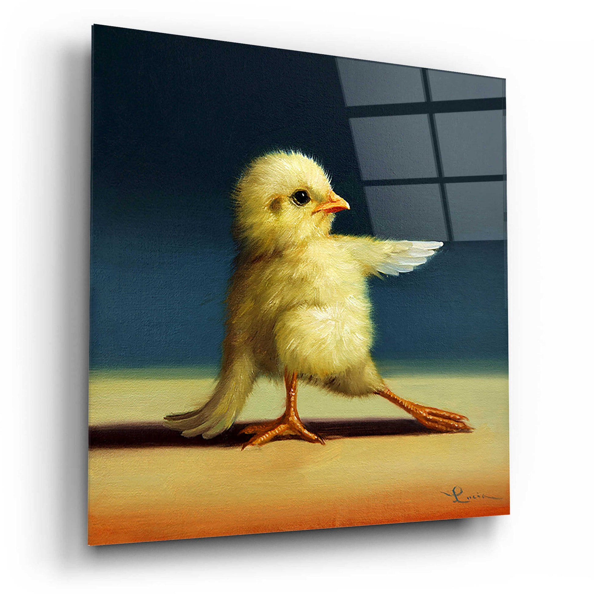 Epic Art 'Yoga Chick Bend Knee' by Lucia Heffernan,12x12