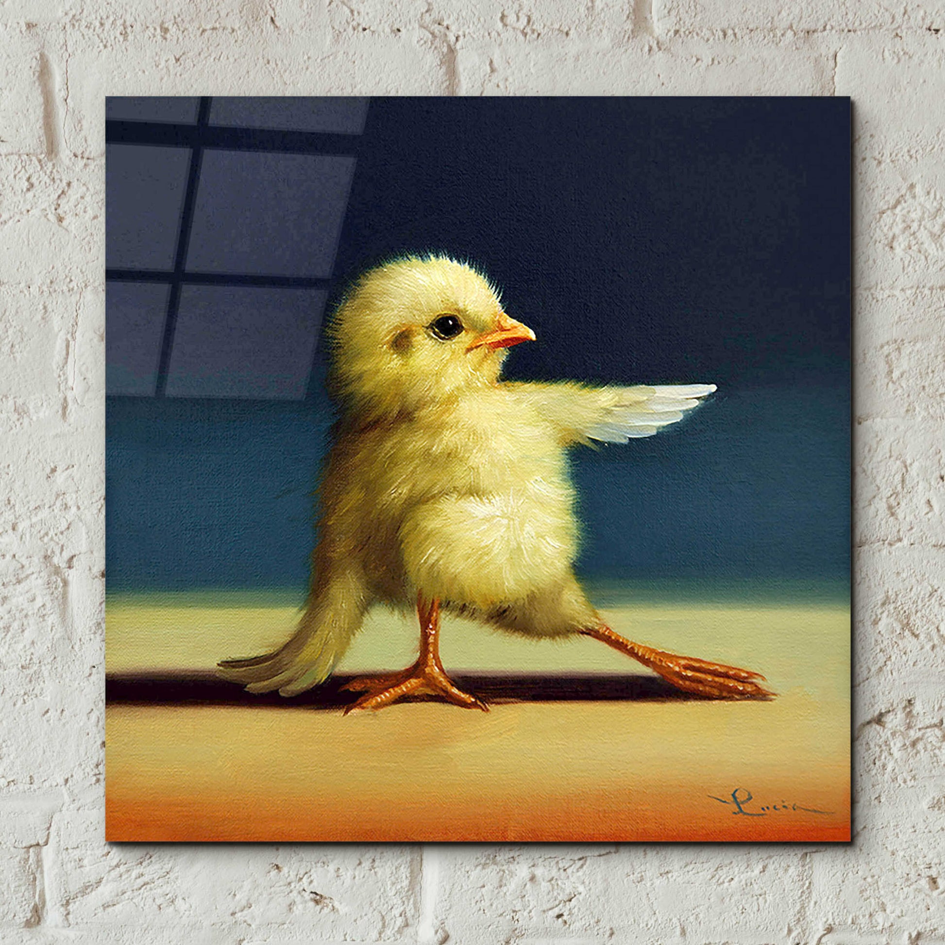 Epic Art 'Yoga Chick Bend Knee' by Lucia Heffernan,12x12