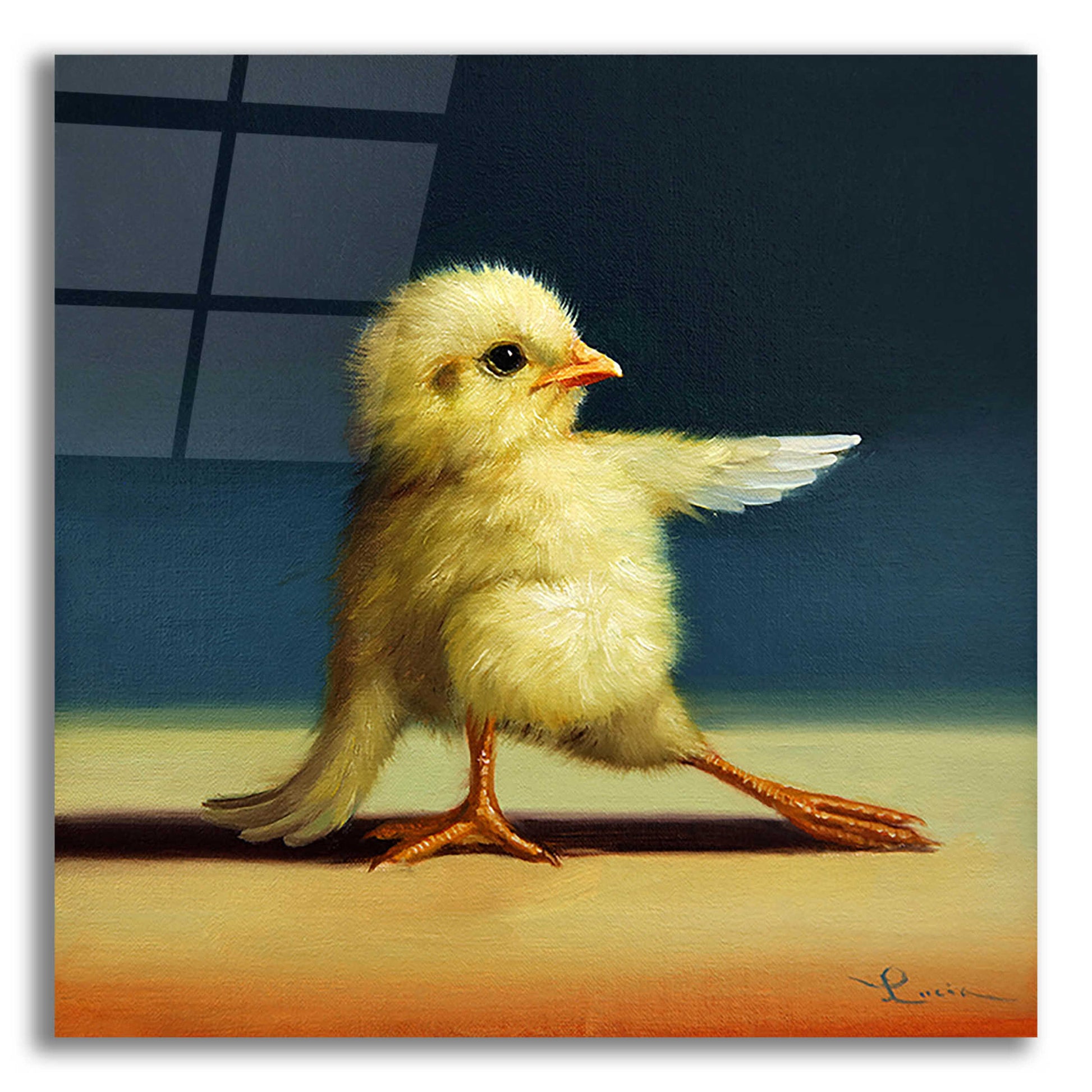 Epic Art 'Yoga Chick Bend Knee' by Lucia Heffernan,12x12