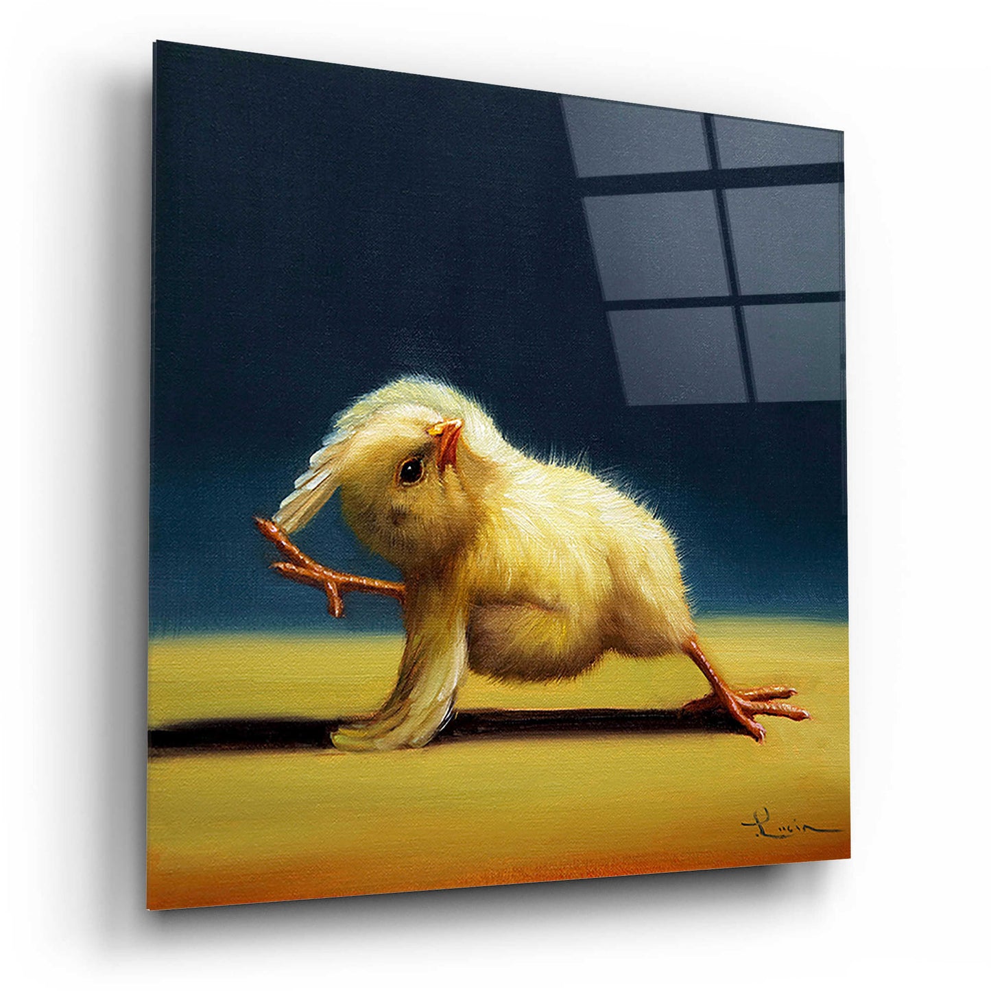 Epic Art 'Yoga Chick Bind' by Lucia Heffernan,12x12