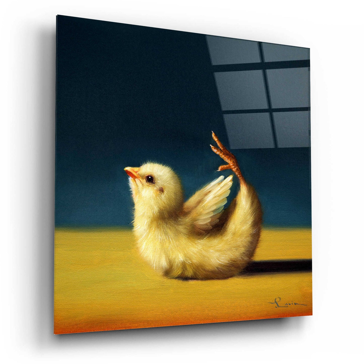 Epic Art 'Yoga Chick Bow Pose' by Lucia Heffernan,12x12