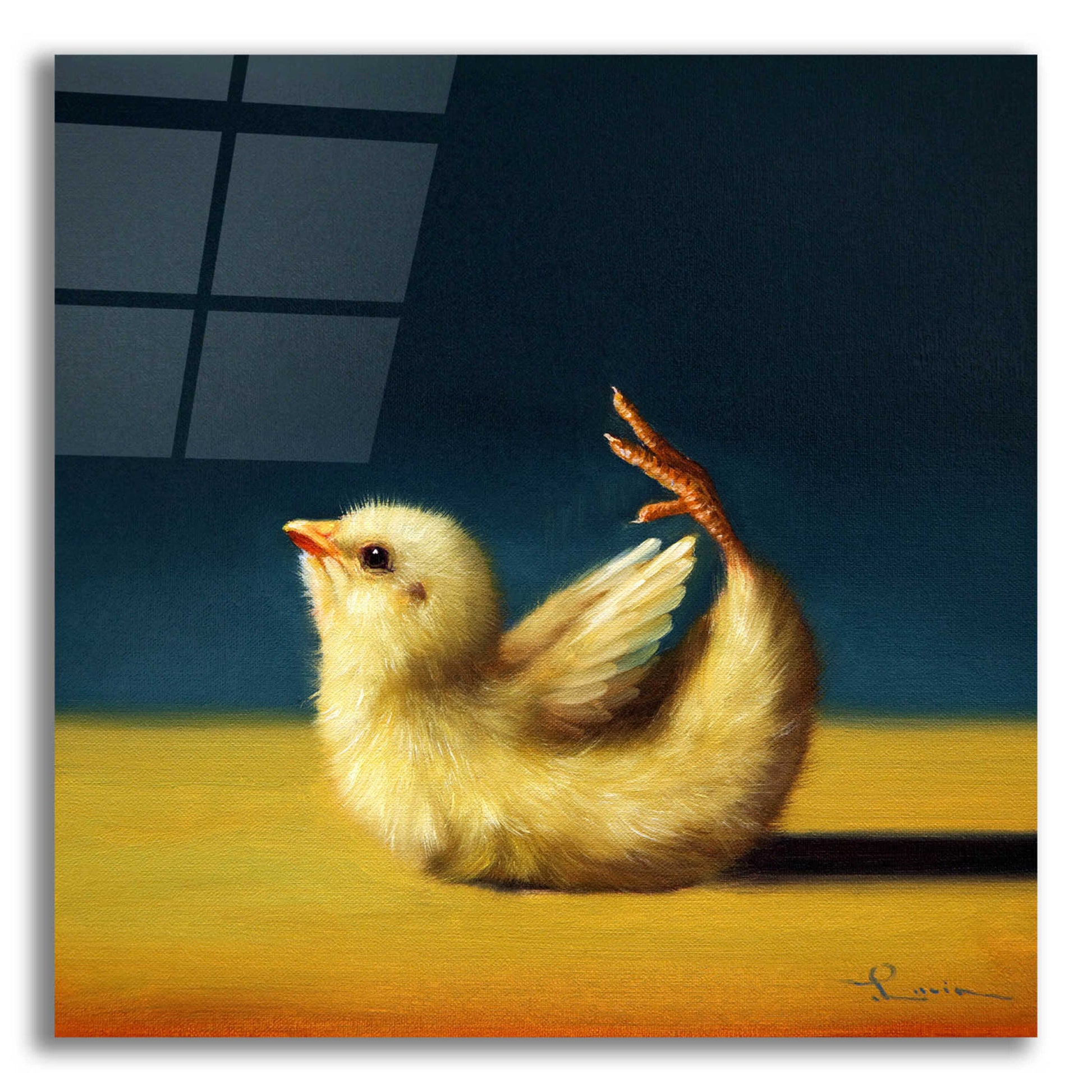 Epic Art 'Yoga Chick Bow Pose' by Lucia Heffernan,12x12