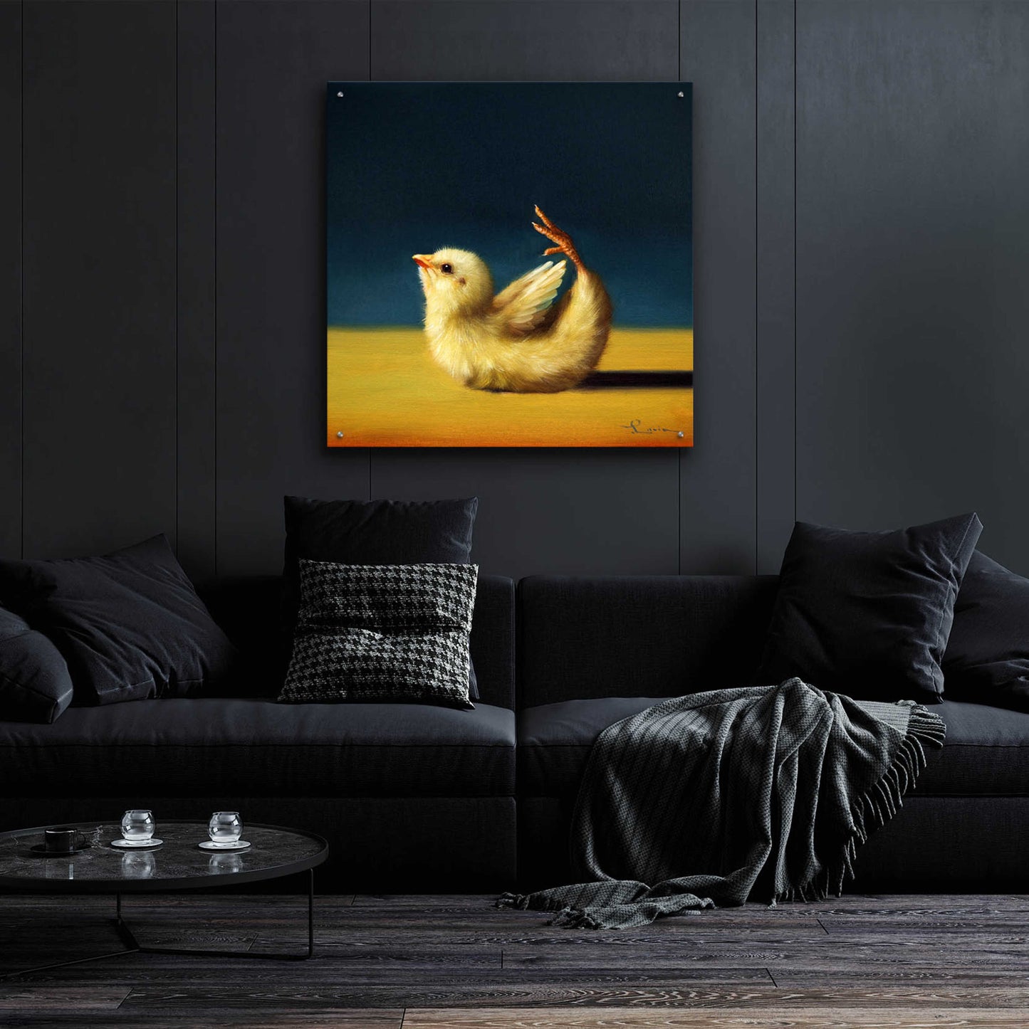 Epic Art 'Yoga Chick Bow Pose' by Lucia Heffernan,36x36