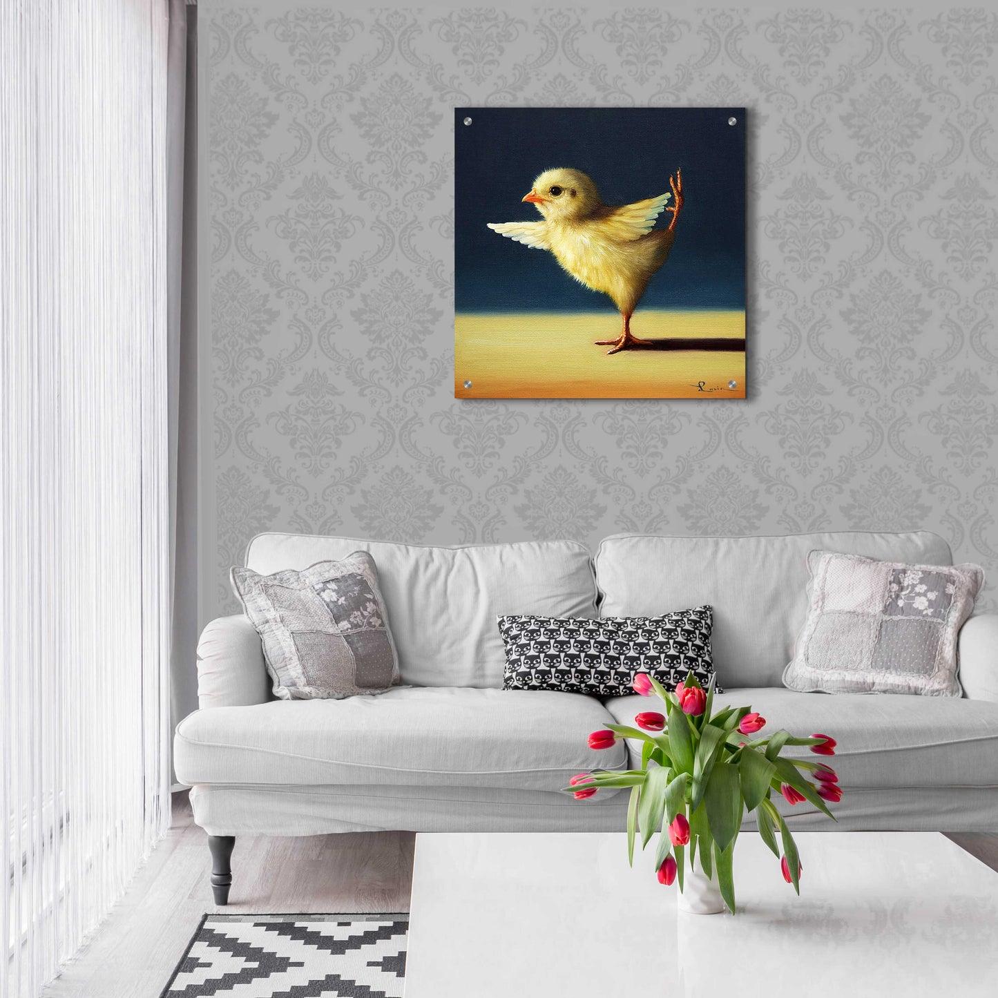 Epic Art 'Yoga Chick Dancer Pose' by Lucia Heffernan,24x24